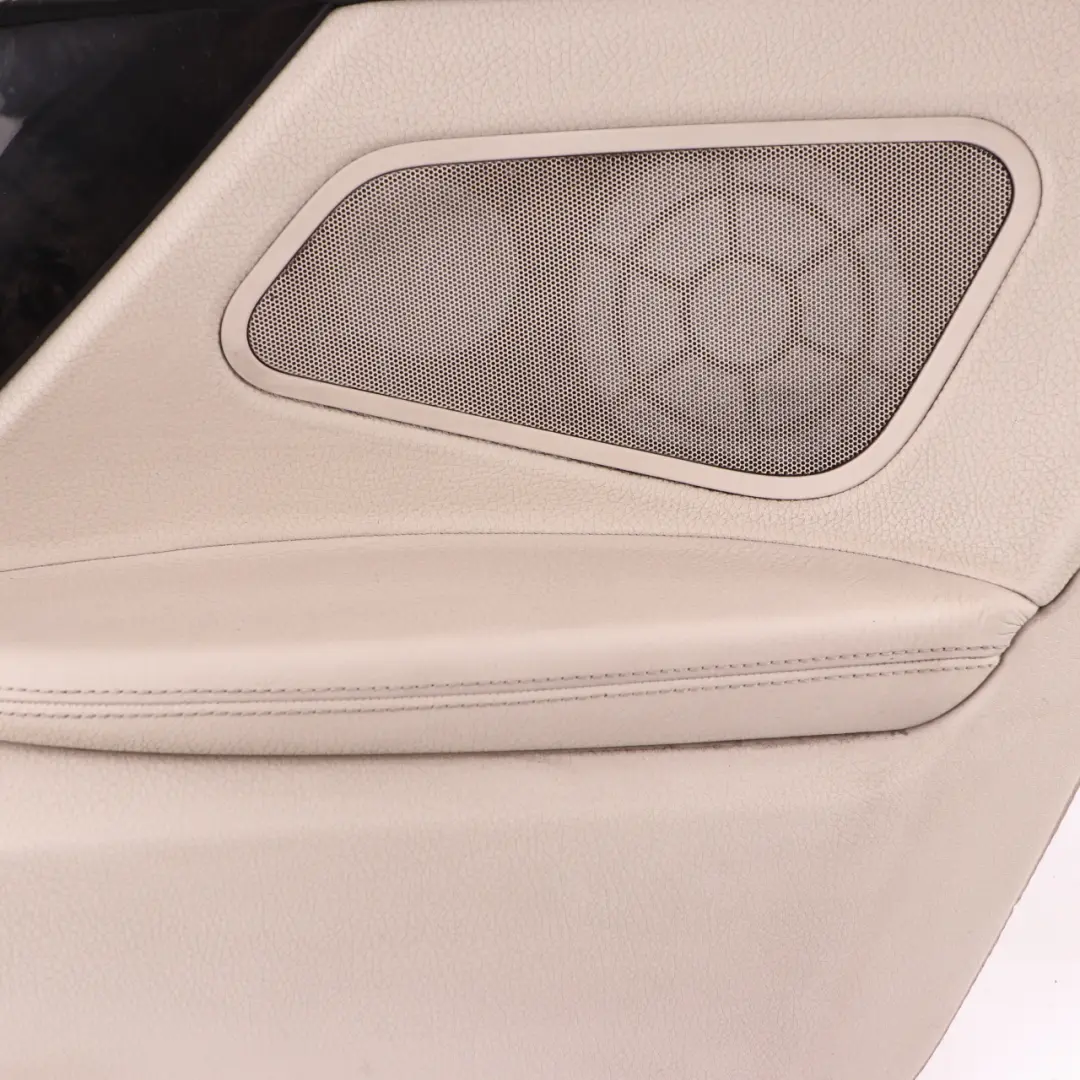 Lateral Trim Panel Rear Right O/S Side Cover HiFi Leather Ivory White to BMW F12 with Part number 7291836 BMW F12 Lateral Trim Panel Rear Right O/S Side Cover HiFi Leather Ivory White - SKU 7291836 - Part number 7291836