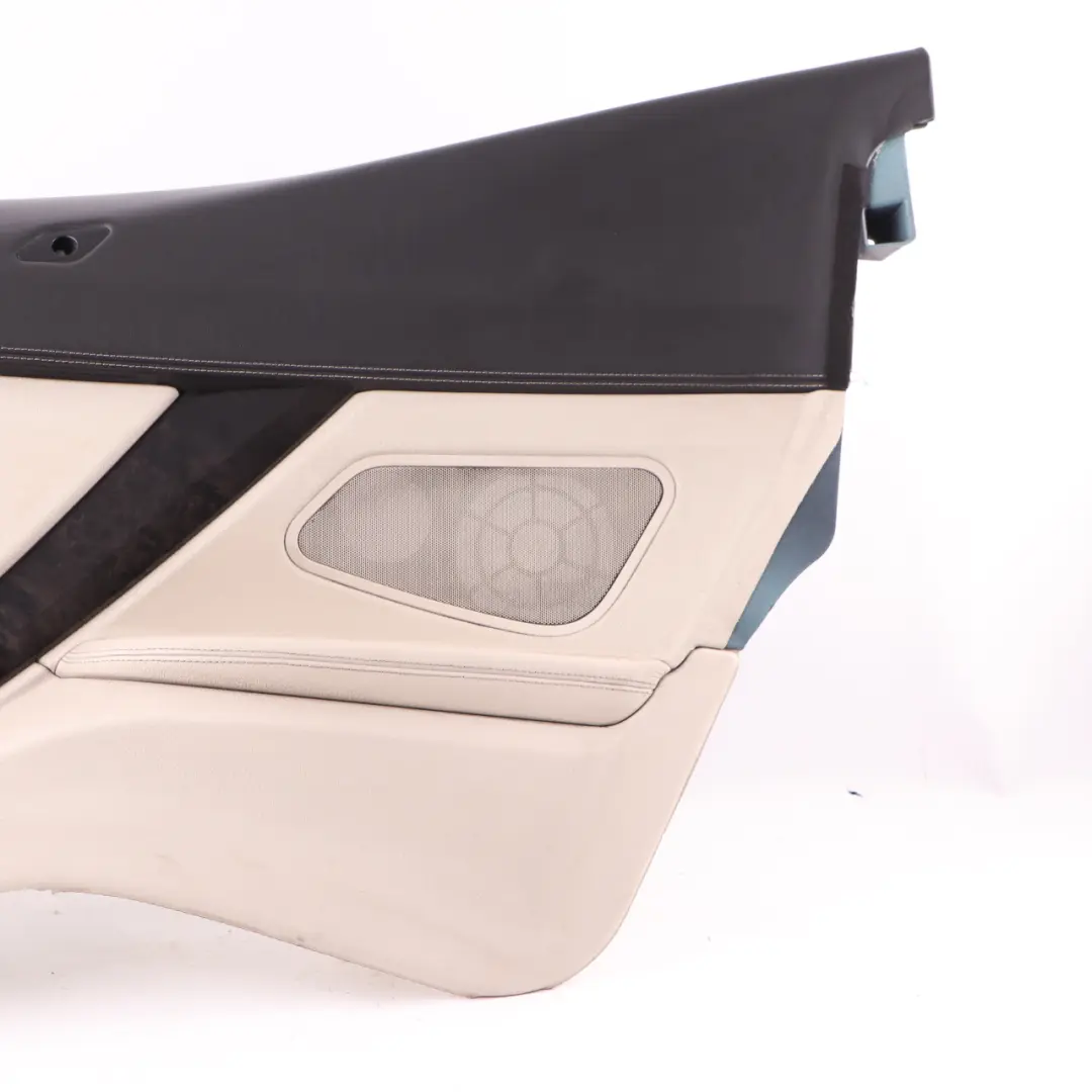 BMW F12 Lateral Trim Panel Rear Right O/S Side Cover HiFi Leather Ivory White - SKU 7291836 - Part number 7291836