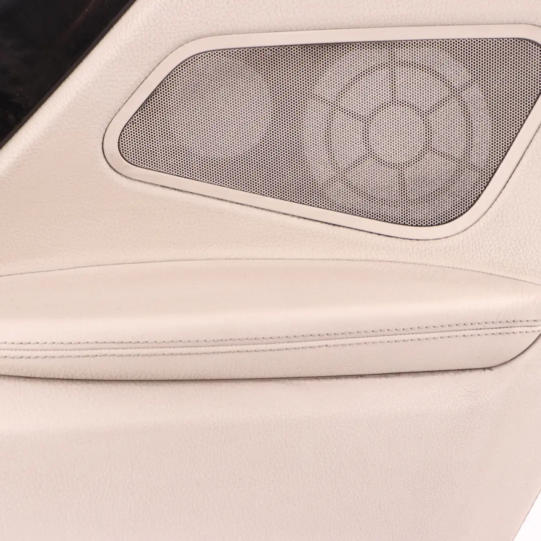 BMW F12 Lateral Trim Panel Rear Right O/S Side Cover HiFi Leather Ivory White - SKU 7291836 - Part number 7291836