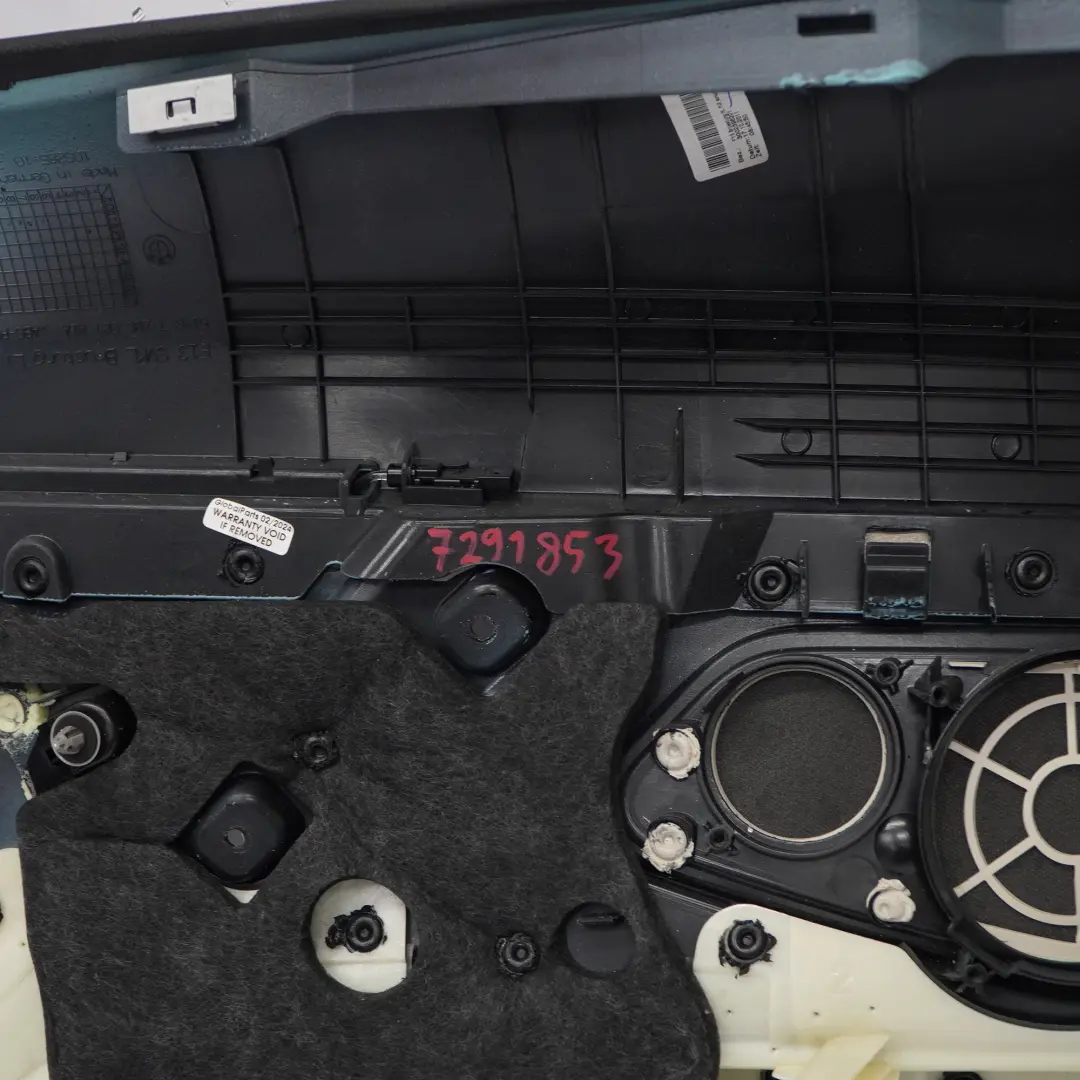 BMW F13 Seitliche Verkleidung hinten links Seite Abdeckung Leder Elfenbein Weiß - SKU 7291853 - Teilenummer 7291853