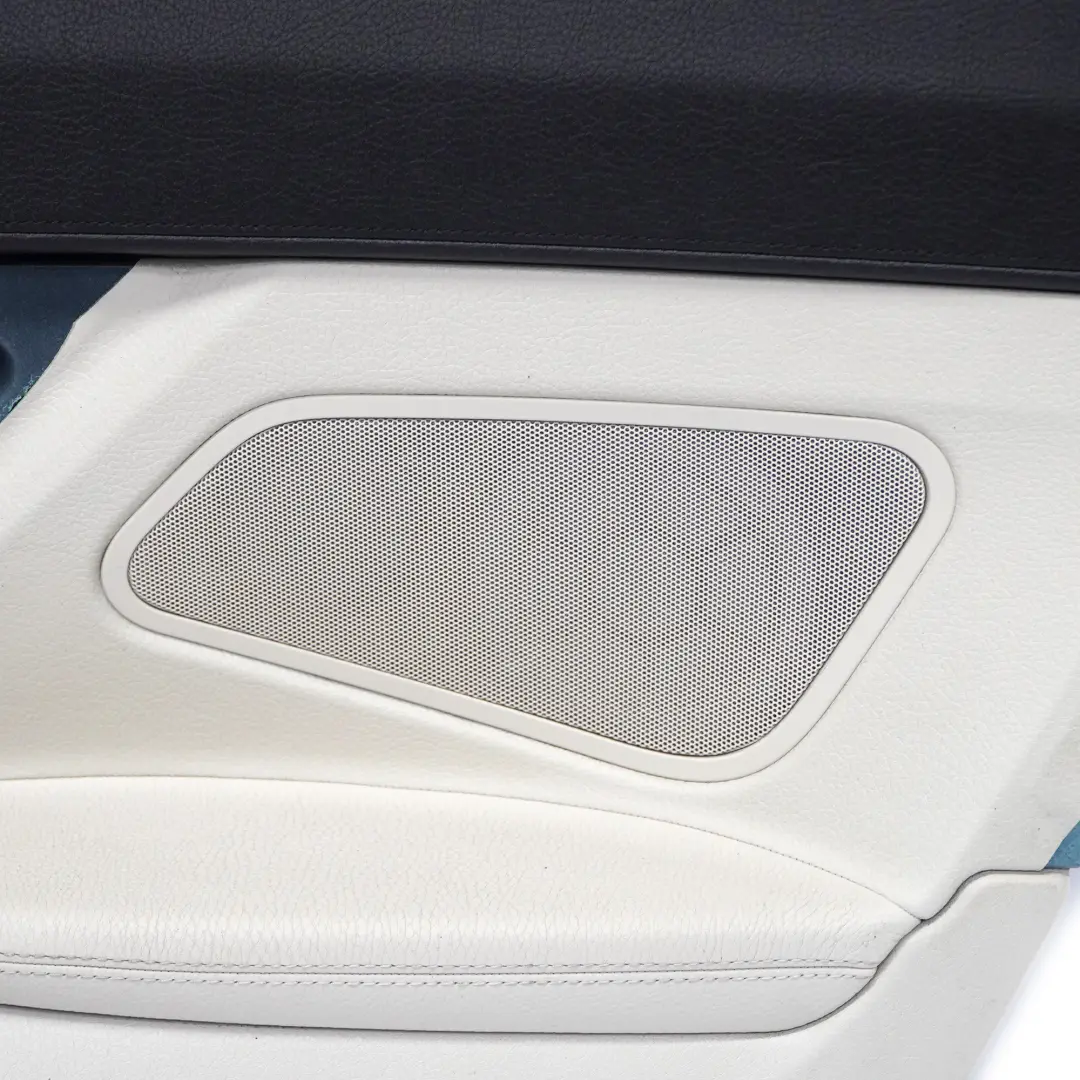 Lateral Trim Panel Rear Right O/S Side Cover Leather Ivory White to BMW F13 with Part number 7291854 BMW F13 Lateral Trim Panel Rear Right O/S Side Cover Leather Ivory White - SKU 7291854 - Part number 7291854