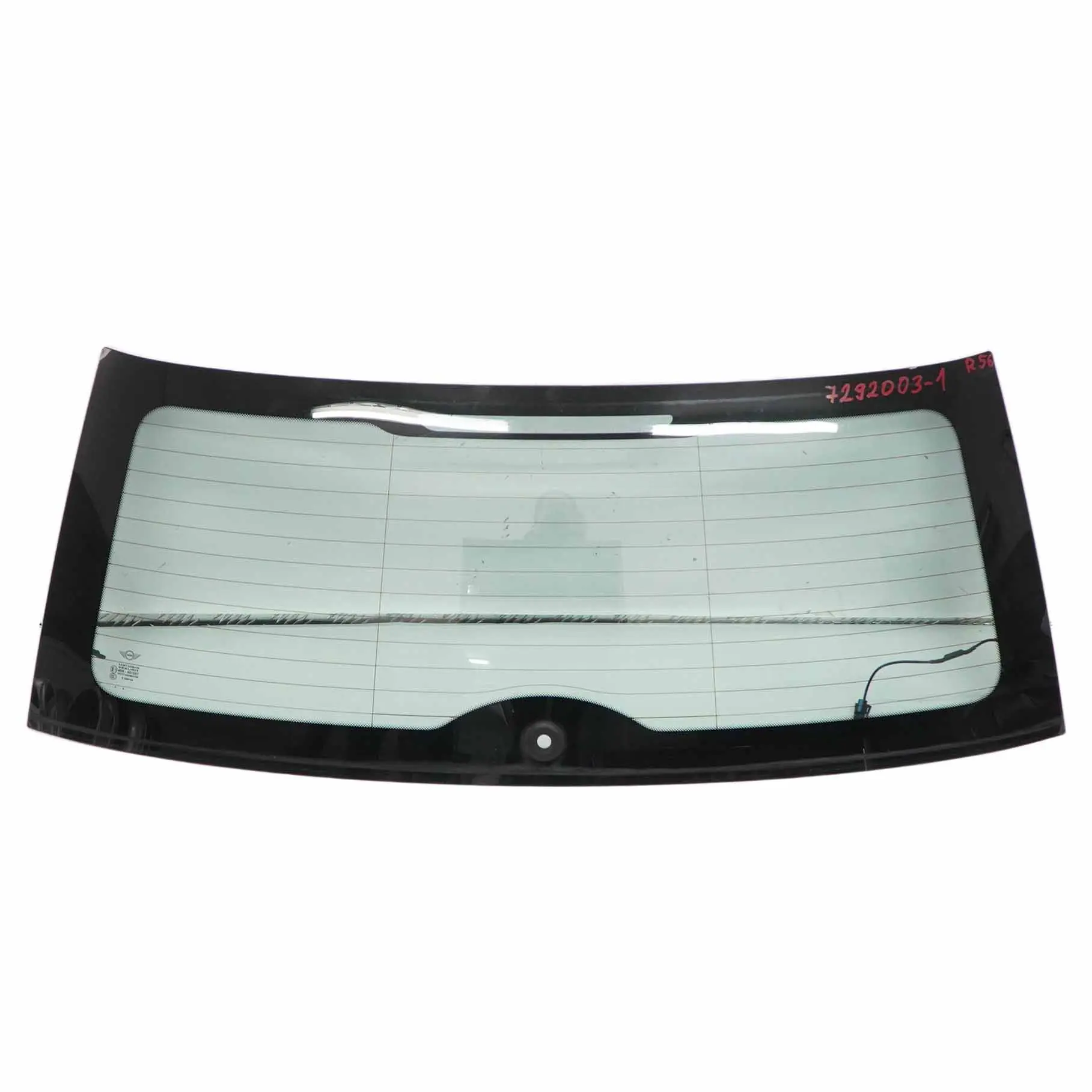 Mini Cooper One R56 lunotto posteriore vetro verde vetri AS2