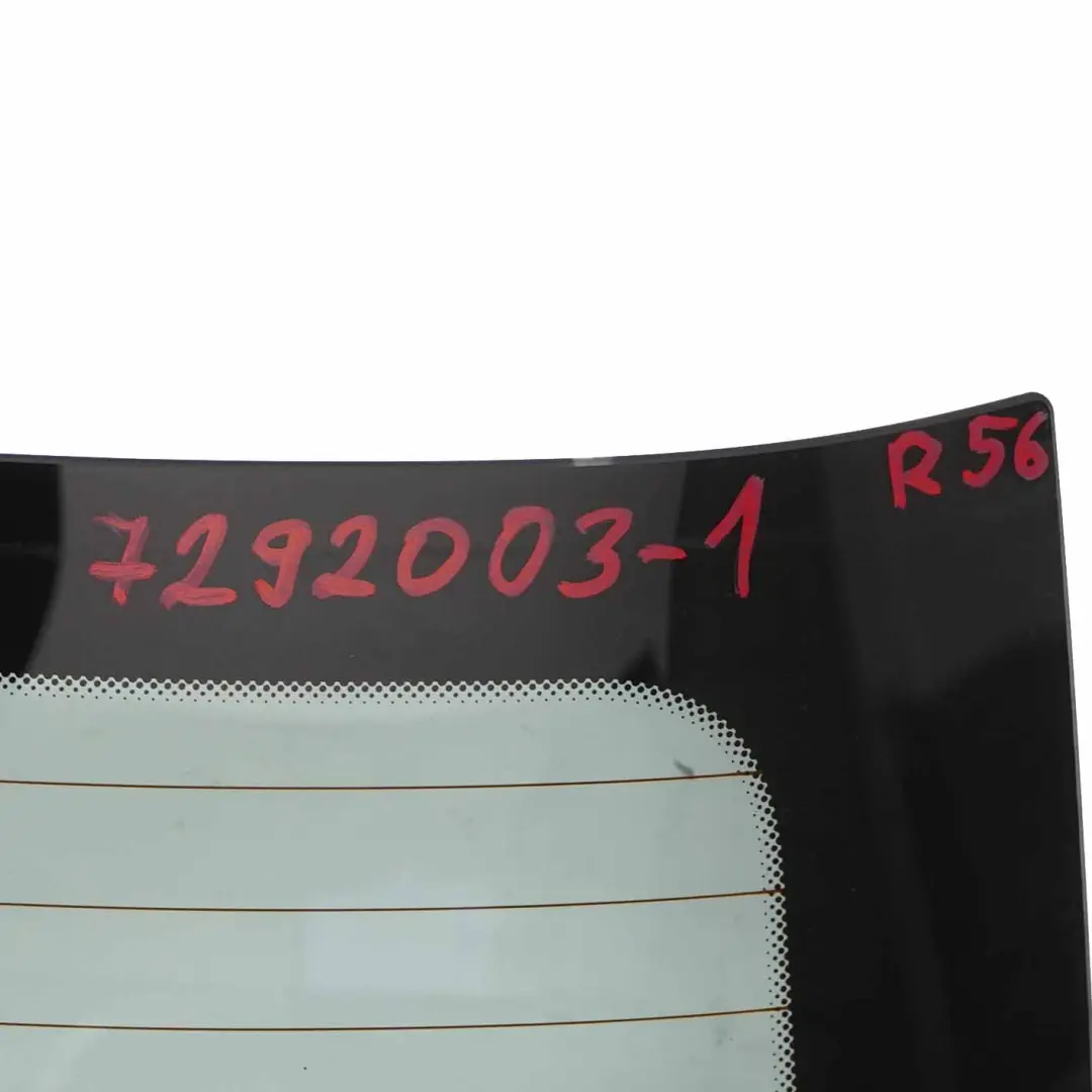 Fenêtre hayon arrière Verre vert Vitrage AS2 pour Mini Cooper One R56 à propos du numéro de pièce 7292003 Mini Cooper One R56 Fenêtre hayon arrière Verre vert Vitrage AS2 - SKU 7292003-1 - Numéro de pièce 7292003