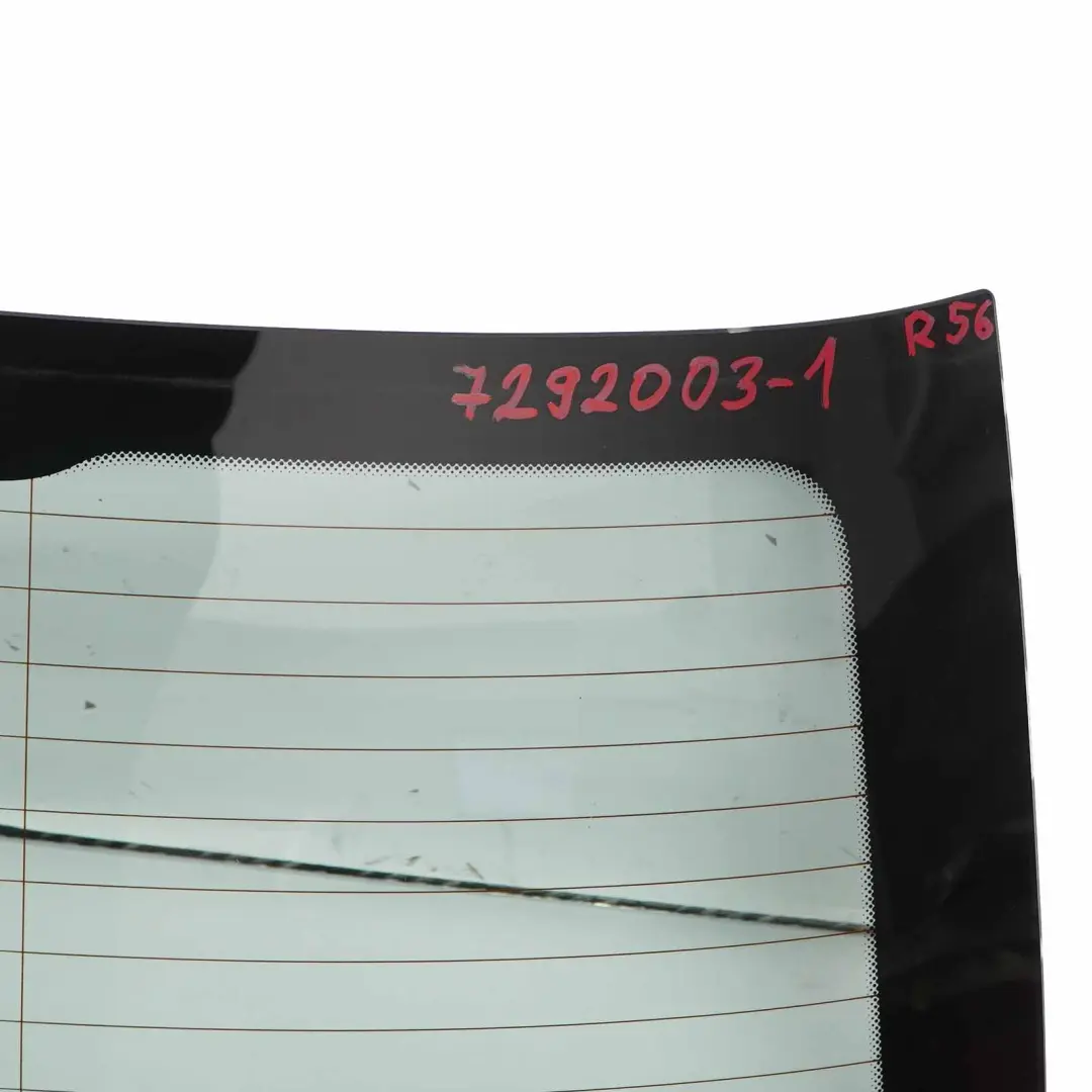 Window Green Glass Glazing AS2 to Mini Cooper One R56 Rear Tailgate with Part number 7292003 Mini Cooper One R56 Rear Tailgate Window Green Glass Glazing AS2 - SKU 7292003-1 - Part number 7292003