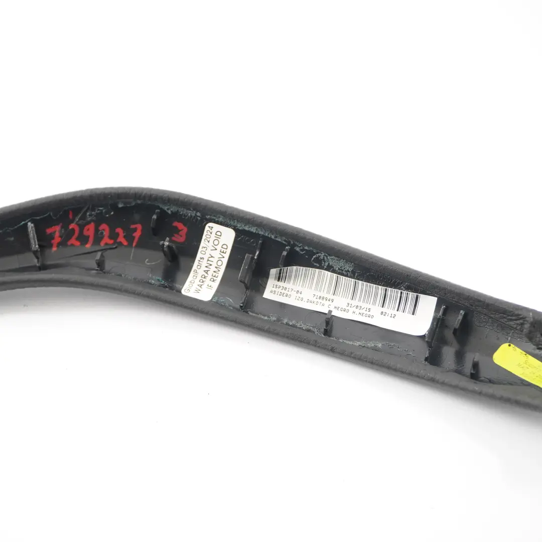 BMW X5 F15 Scheda Porta Coperchio Maniglia Interna Afferrare Sinistra Pelle Nero - SKU 7292273 - Numero di parte 7292273