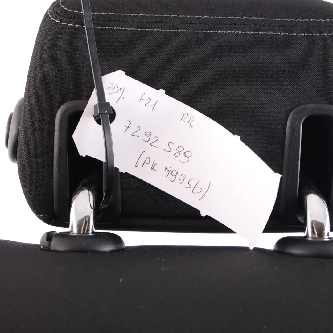 BMW F20 F21 Asiento Trasero Derecho Funda Respaldo Tela Gris Antracita - SKU 7292589 - Número de pieza 7292589