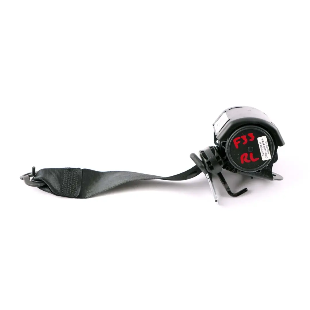 BMW 4 er F33 F83 M4 Obergurt Hinten Links Sicherheitsgurt Schwarz - SKU 7292705 - Teilenummer 7292705