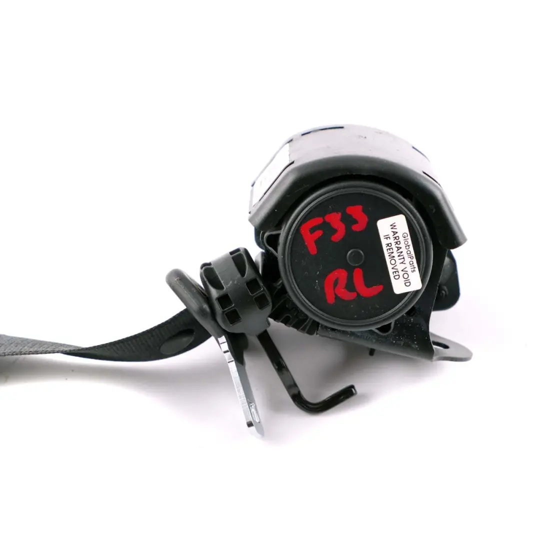 BMW Série 4 F33 F83 M4 Ceinture supérieure de siège arrière gauche Noir - SKU 7292705 - Numéro de pièce 7292705