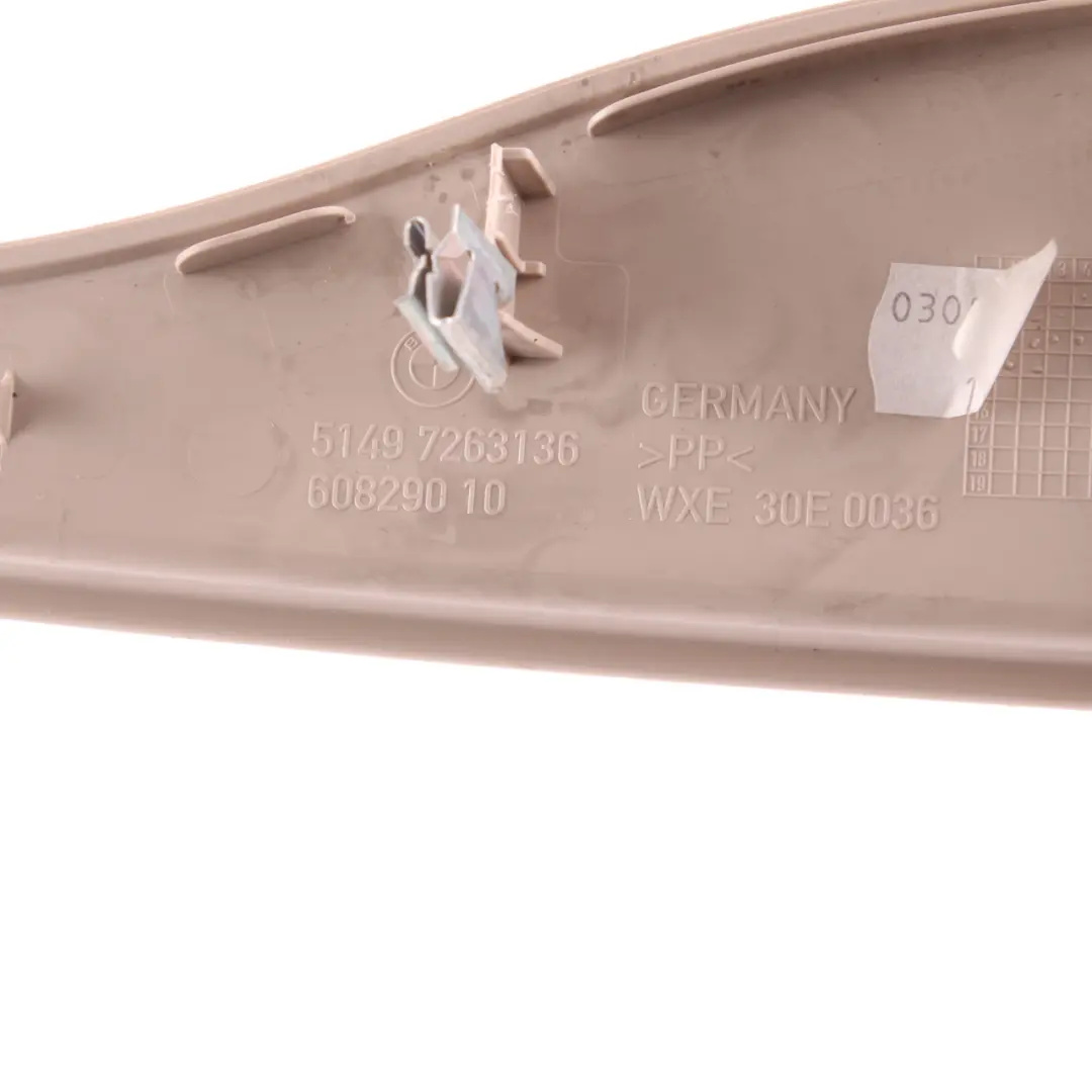 Boot Trunk Wiper Motor Cover Trim Covering Oyster 7263136 to BMW F31 Rear with Part number 7292740 BMW F31 Rear Boot Trunk Wiper Motor Cover Trim Covering Oyster 7263136 - SKU 7292740 - Part number 7292740