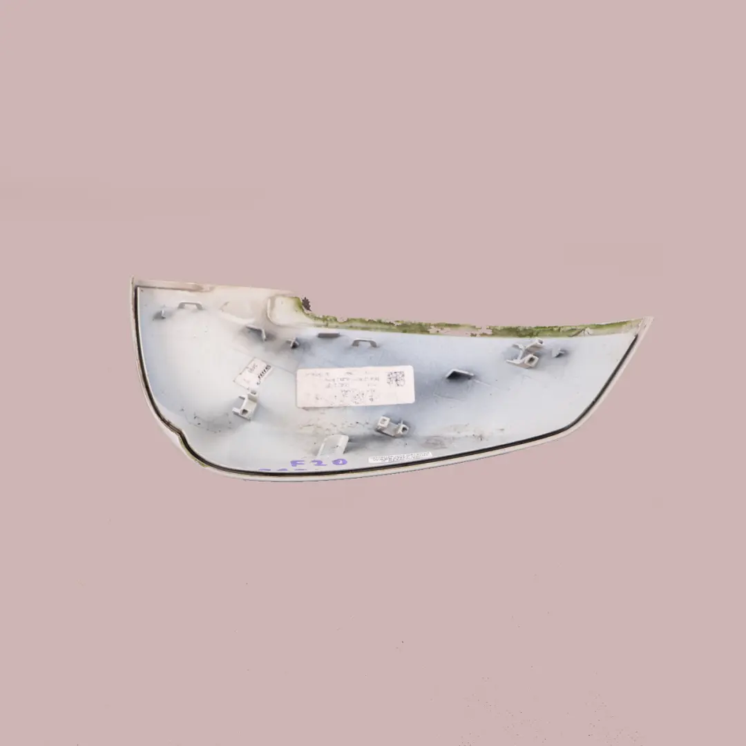 BMW F36 Left N/S Wing Mirror Cover Cap Trim Alpinweiss 3 - 300 7332126 - SKU 7292745-AW1 - Part number 7292745