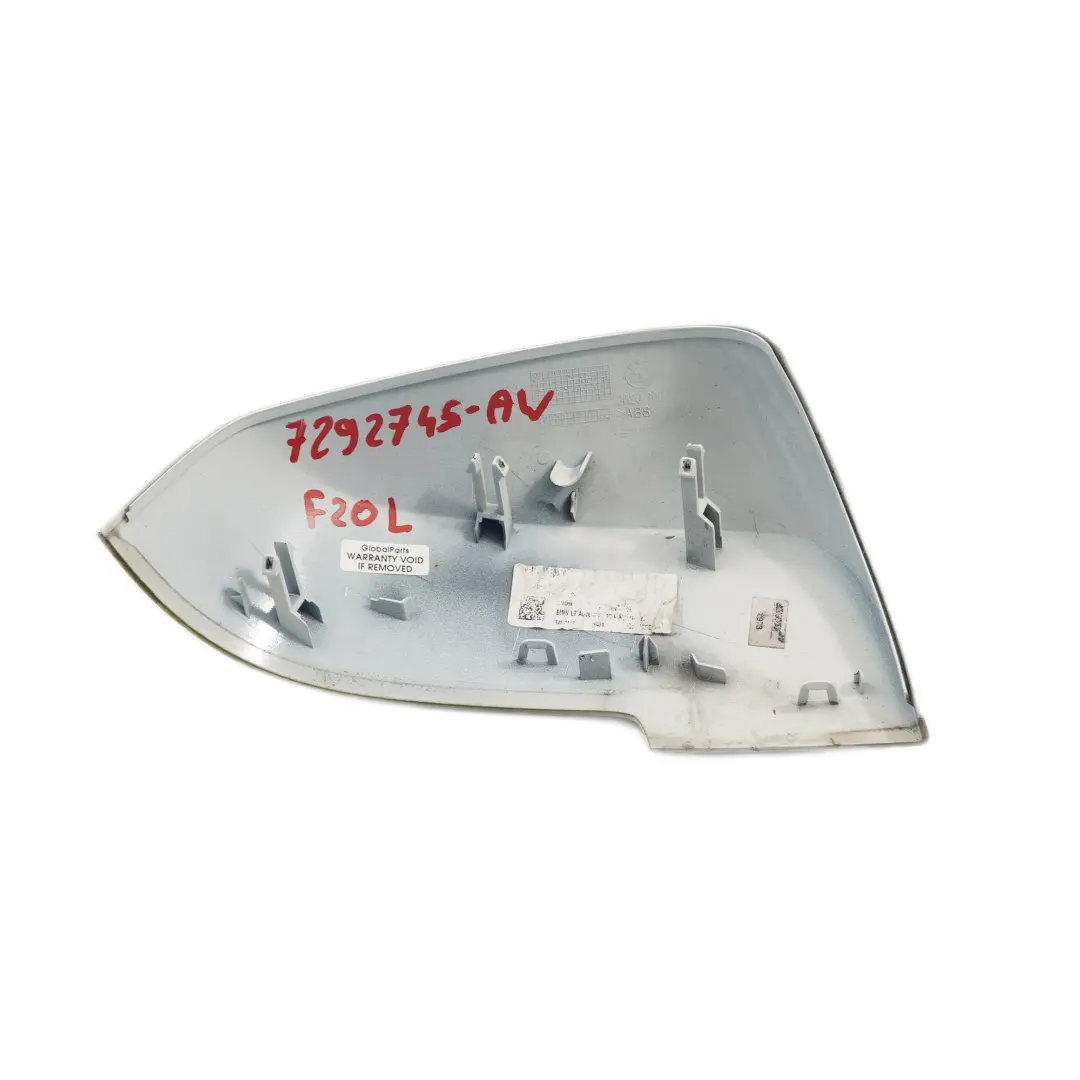  Copri specchietto retrovisore BMW F20 F30 Calotta sinistra Alpinweiss 300 - SKU 7292745-AW - Numero di parte 7292745