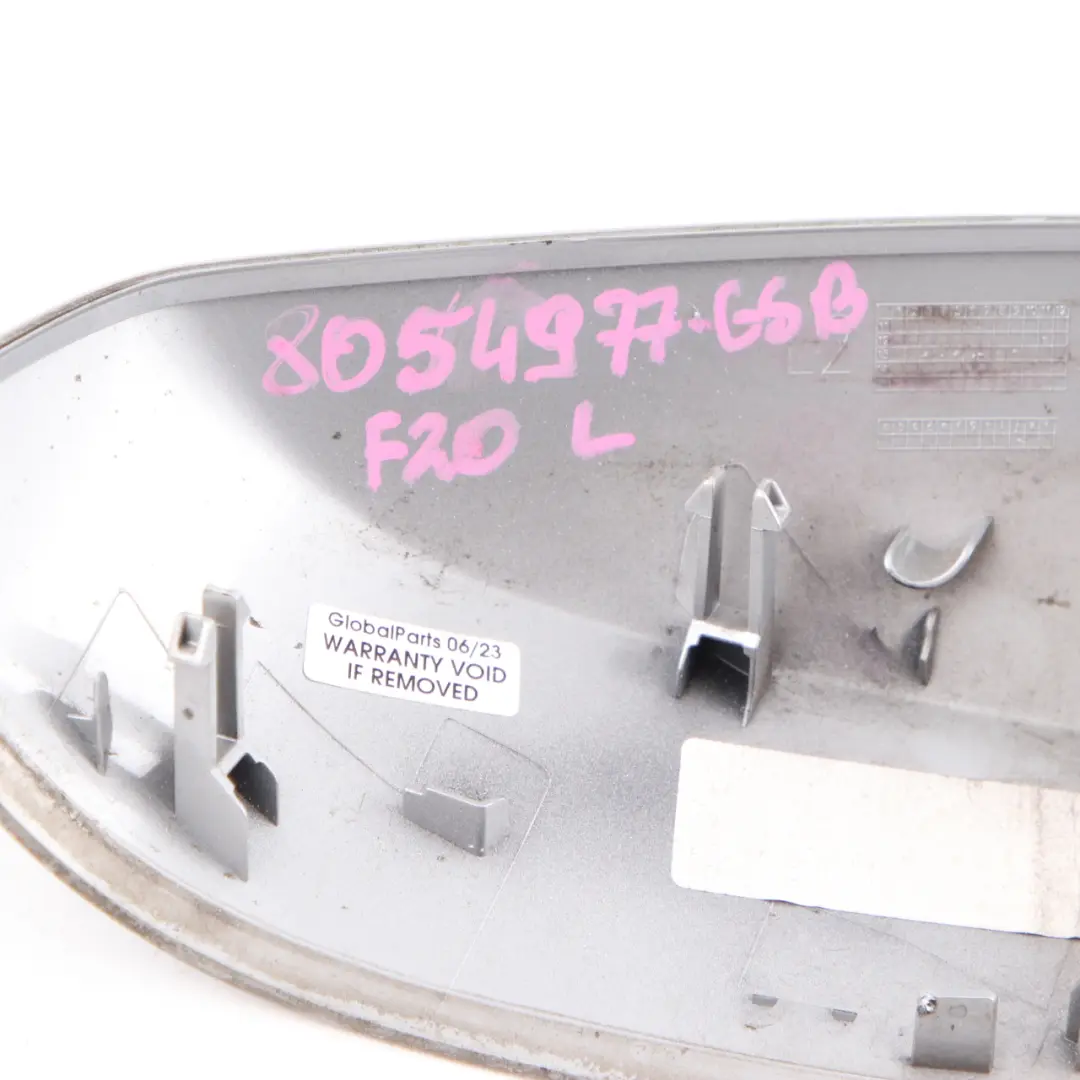 Coperchio specchieto retrovisore BMW F20 F30 sinistra Glacier Silver MetallicA83 per con numero di parte 7292745 Coperchio specchieto retrovisore BMW F20 F30 sinistra Glacier Silver MetallicA83 - SKU 7292745-GSB - Numero di parte 7292745
