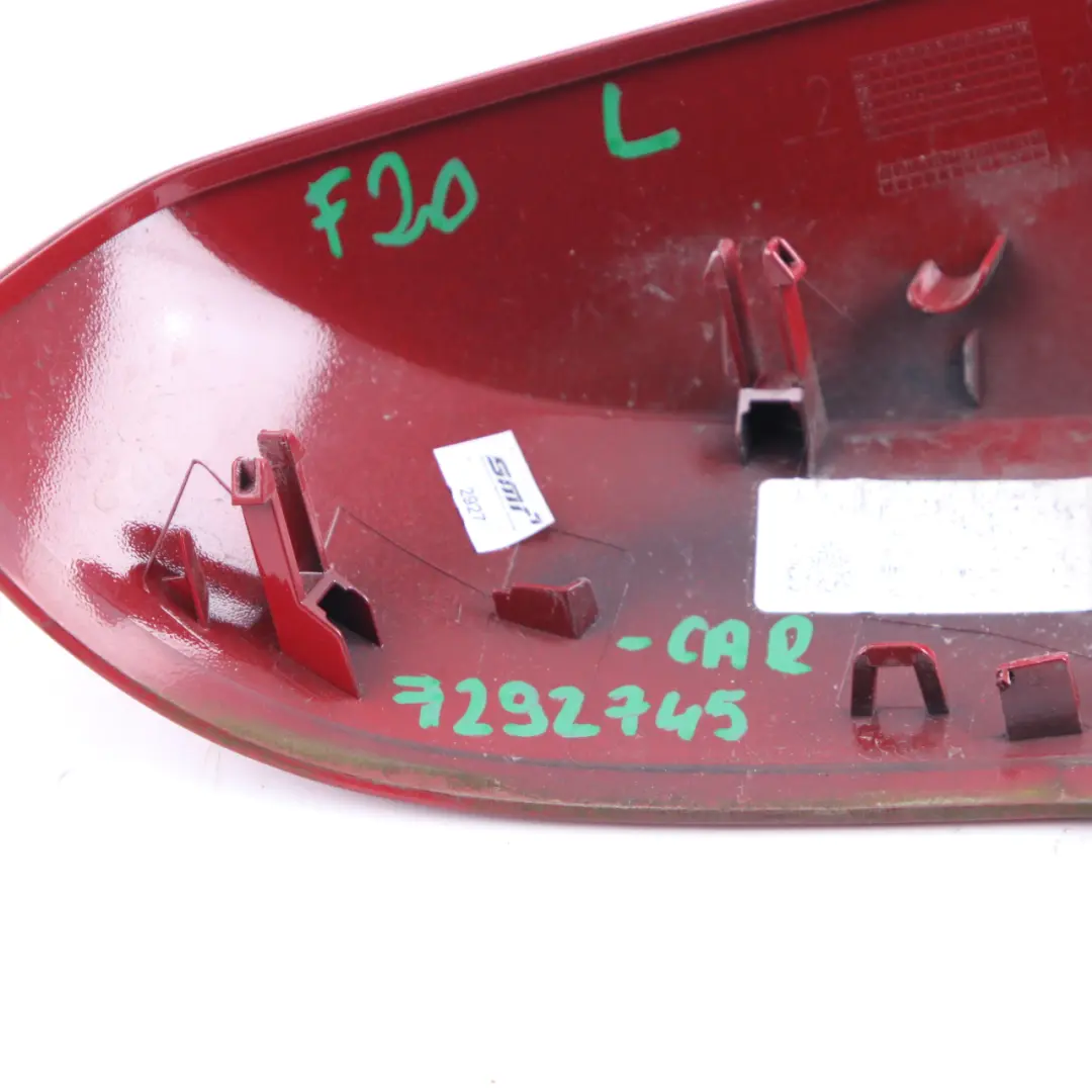 Wing Espejo Cubierta BMW F20 F30 Cap Carcasa Izquierda Rojo Carmesí - A61 para con número de pieza 7292745 Wing Espejo Cubierta BMW F20 F30 Cap Carcasa Izquierda Rojo Carmesí - A61 - SKU 7292745-KAR - Número de pieza 7292745