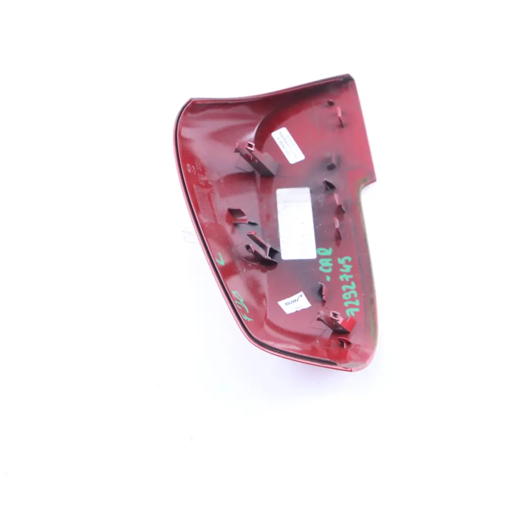 Copri specchietto retrovisore BMW F20 F30 Rivestime sinistro rosso cremisi - A61 per con numero di parte 7292745 Copri specchietto retrovisore BMW F20 F30 Rivestime sinistro rosso cremisi - A61 - SKU 7292745-KAR - Numero di parte 7292745