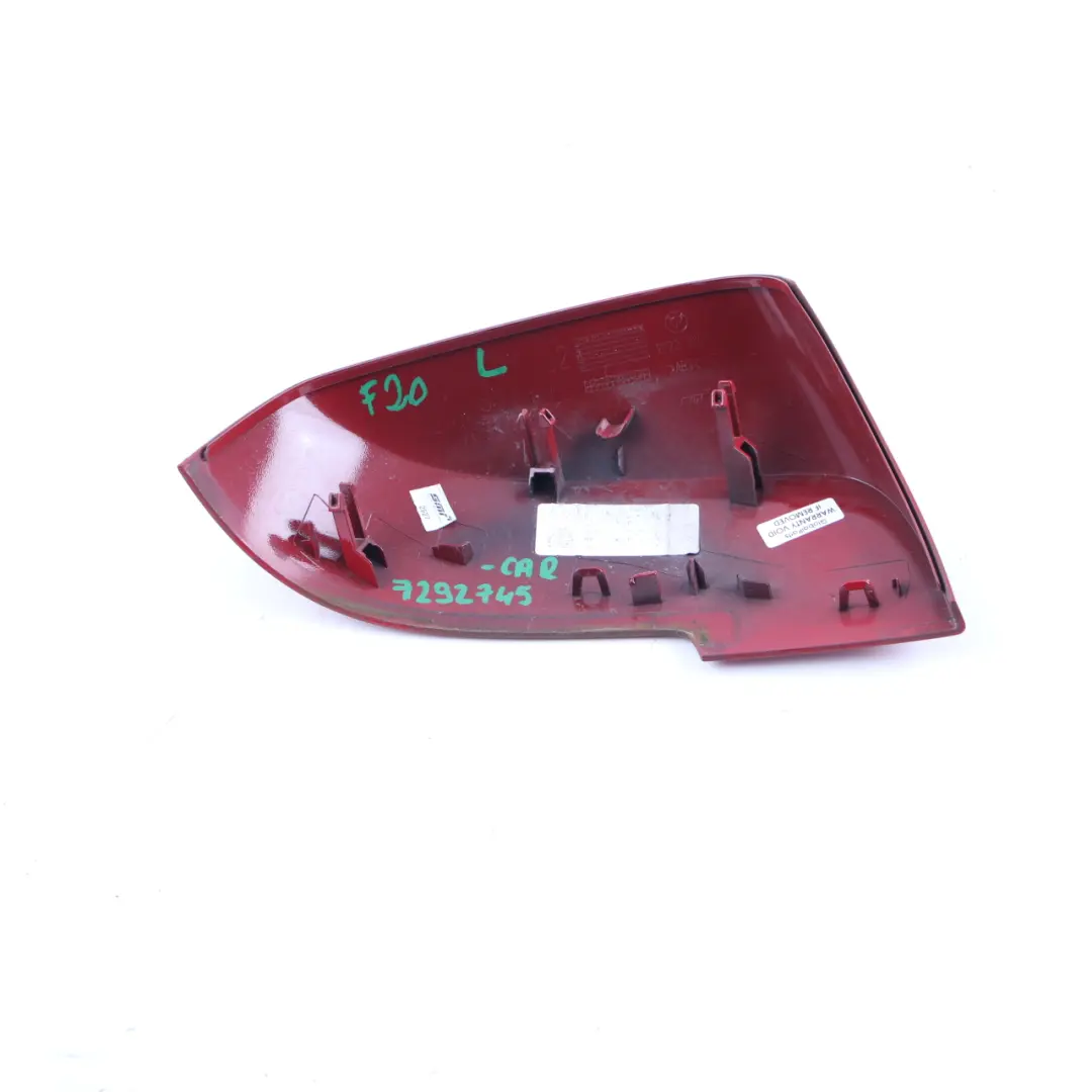 Wing Espejo Cubierta BMW F20 F30 Cap Carcasa Izquierda Rojo Carmesí - A61 para con número de pieza 7292745 Wing Espejo Cubierta BMW F20 F30 Cap Carcasa Izquierda Rojo Carmesí - A61 - SKU 7292745-KAR - Número de pieza 7292745