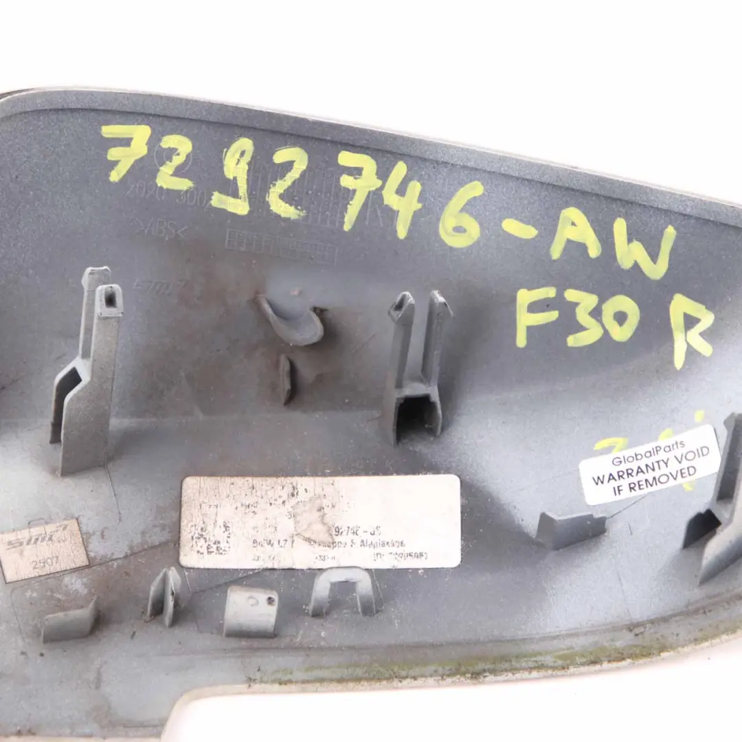 Wing Mirror Cover BMW F20 F30 1 Cap Casing Right O/S Alpinweiss Alpine White 300 to with Part number 7292746 Wing Mirror Cover BMW F20 F30 1 Cap Casing Right O/S Alpinweiss Alpine White 300 - SKU 7292746-AW1 - Part number 7292746