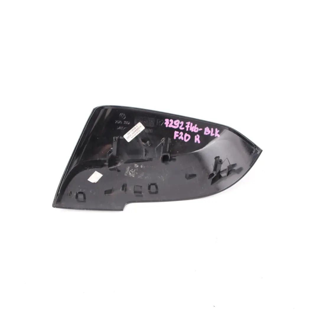  Couvercle de rétroviseur BMW F20 F30 Couvercle Capuchon Boîtier Droit Noir - SKU 7292746-BLK - Numéro de pièce 7292746