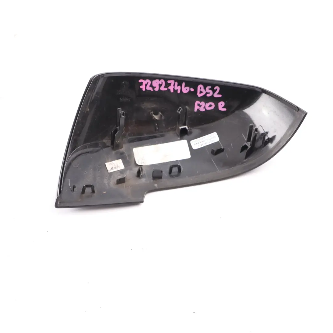 Wing Mirror Cover BMW F20 F21 F30 Cap Casing Right O/S Black Sapphire - 475 to with Part number 7292746 Wing Mirror Cover BMW F20 F21 F30 Cap Casing Right O/S Black Sapphire - 475 - SKU 7292746-BS2 - Part number 7292746