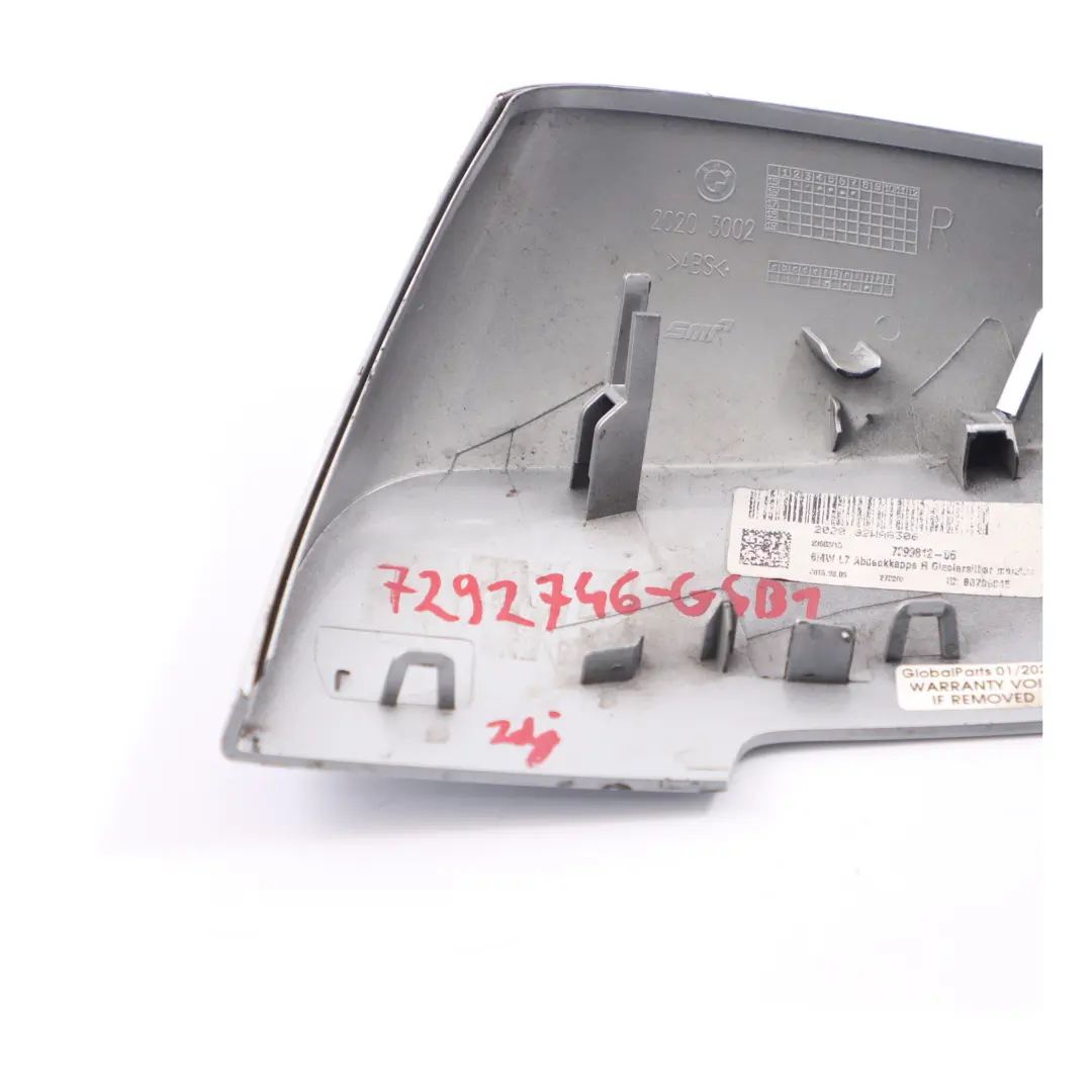  Wing Mirror Cover BMW F20 F30 Cap Casing Right O/S Glacier Silver Metallic A83 - SKU 7292746-GSB1 - Part number 7292746