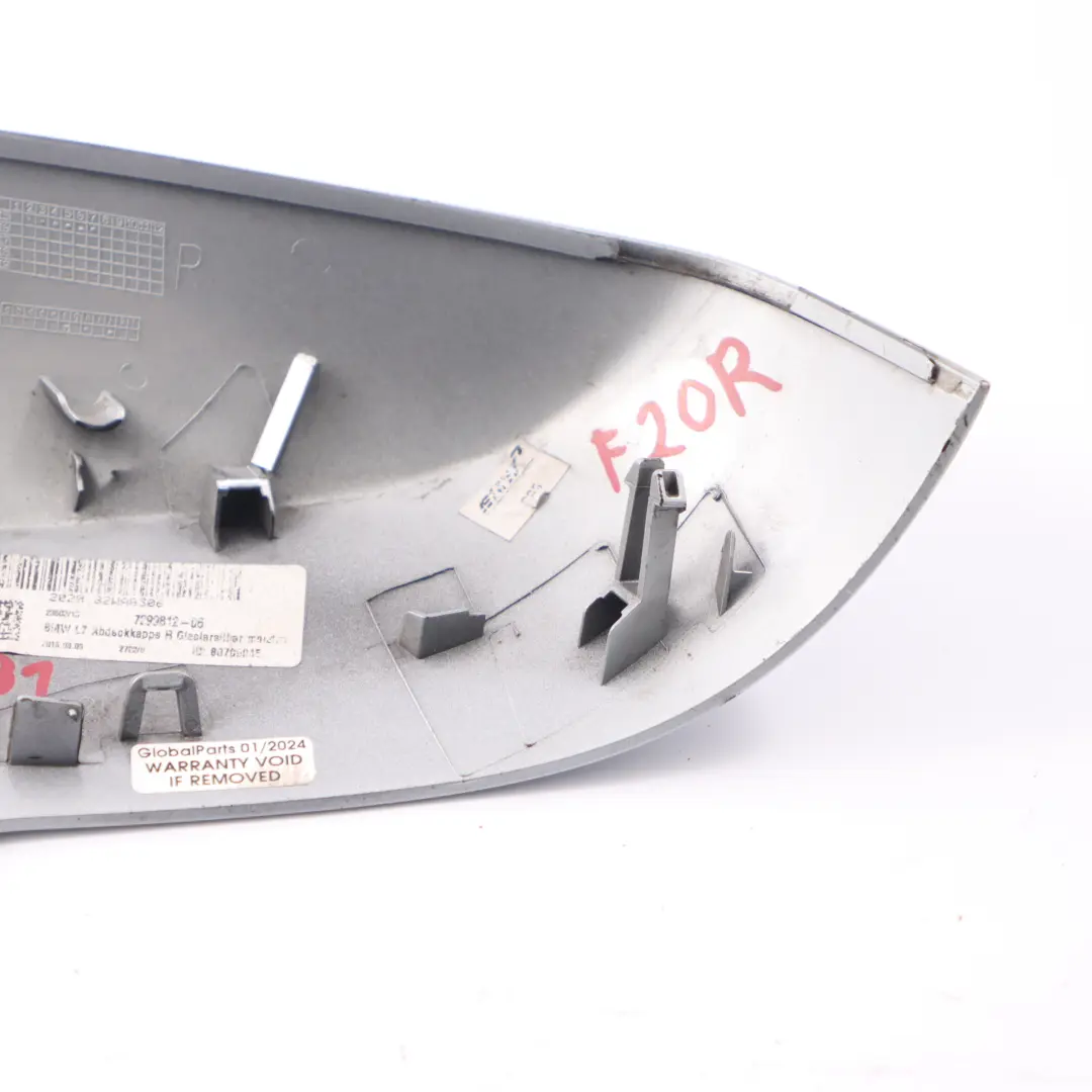  Tapa Espejo BMW F20 F30 Tapa Carcasa Derecha Glacier Plata Metallic A83 - SKU 7292746-GSB1 - Número de pieza 7292746