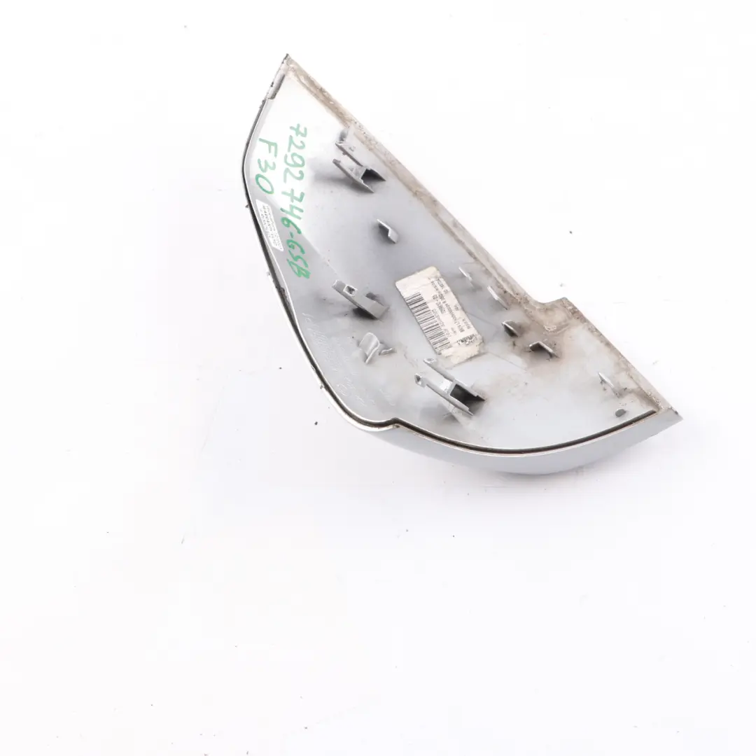  Wing Mirror Cover BMW F20 F30 Cap Casing Right O/S Glacier Silver Metallic A83 - SKU 7292746-GSB - Part number 7292746