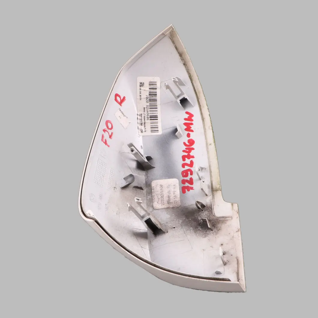  Wing Mirror Cover BMW F20 F21 F30 Cap Casing Right O/S Mineral White - A96 - SKU 7292746-MW - Part number 7292746