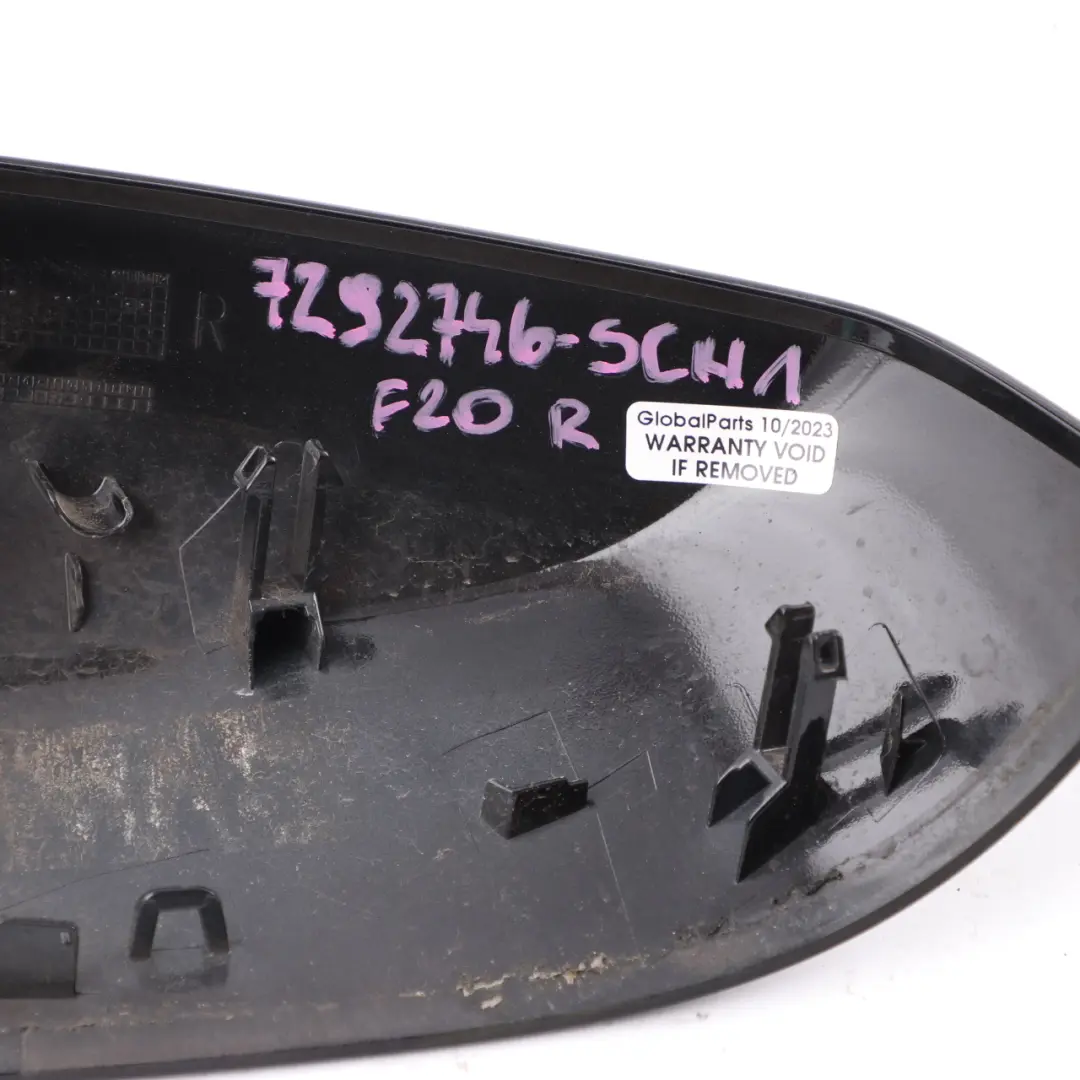  Wing Mirror Cover BMW F20 F30 Cover Cap Casing Right O/S Schwarz 2 Black 668 - SKU 7292746-SCH1 - Part number 7292746