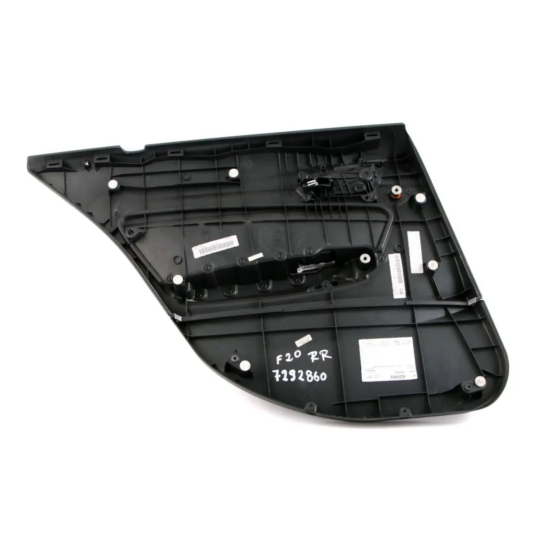 BMW 1 F20 LCI Rear Right O/S Door Lining Card Cloth Fabric Move Anthracite - SKU 7292860 - Part number 7292860