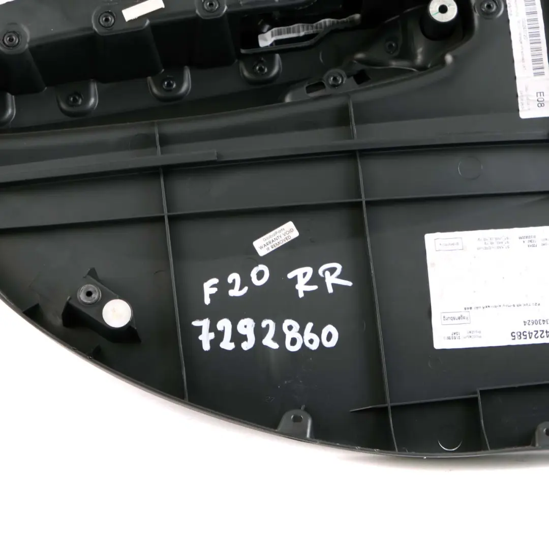 Right O/S Door Lining Card Cloth Fabric Move Anthracite to BMW 1 F20 LCI Rear with Part number 7292860 BMW 1 F20 LCI Rear Right O/S Door Lining Card Cloth Fabric Move Anthracite - SKU 7292860 - Part number 7292860