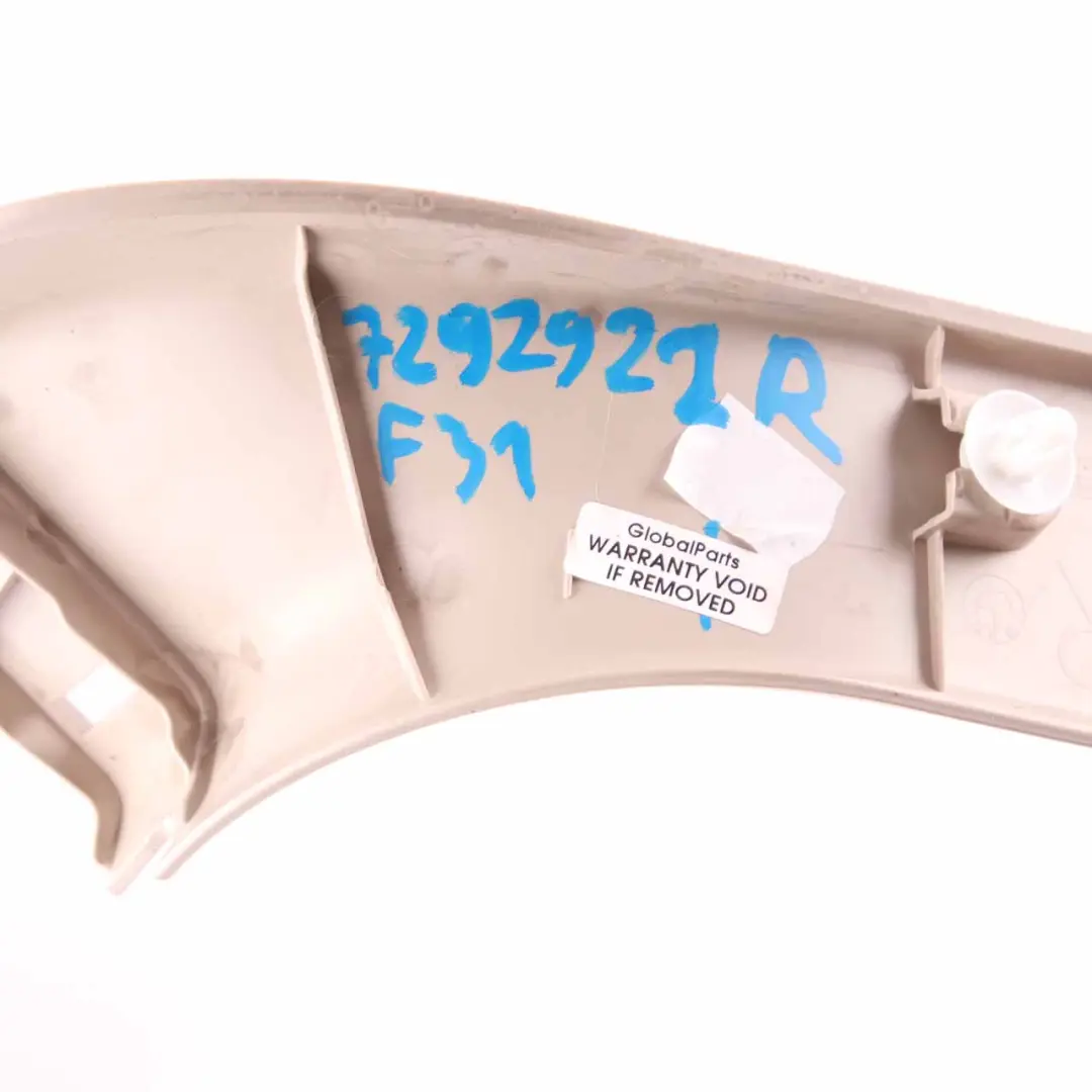 Trunk Panel Trim Cover Side Inner Right O/S Oyster 7263138 to BMW F31 with Part number 7292922 BMW F31 Trunk Panel Trim Cover Side Inner Right O/S Oyster 7263138 - SKU 7292922 - Part number 7292922