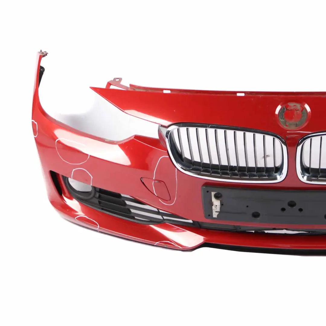 Front Bumper Complete Trim Panel Melbourne Red - A75 to BMW F30 F31 with Part number 7292991 BMW F30 F31 Front Bumper Complete Trim Panel Melbourne Red - A75 - SKU 7292991-MRT - Part number 7292991