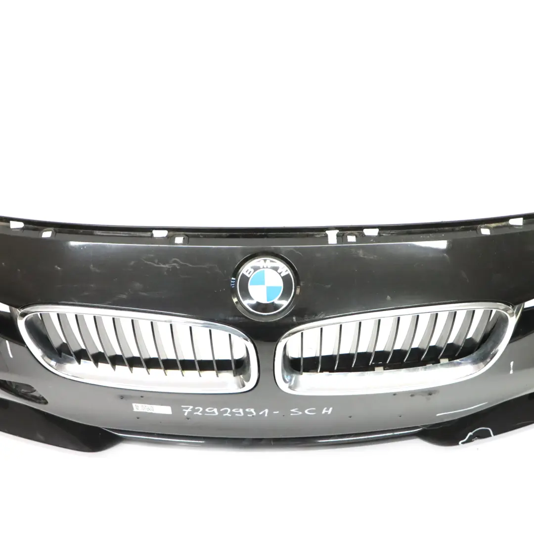 Front Bumper Complete Trim Panel Schwarz 2 Black - 668 to BMW F30 F31 with Part number 7292991 BMW F30 F31 Front Bumper Complete Trim Panel Schwarz 2 Black - 668 - SKU 7292991-SCH - Part number 7292991