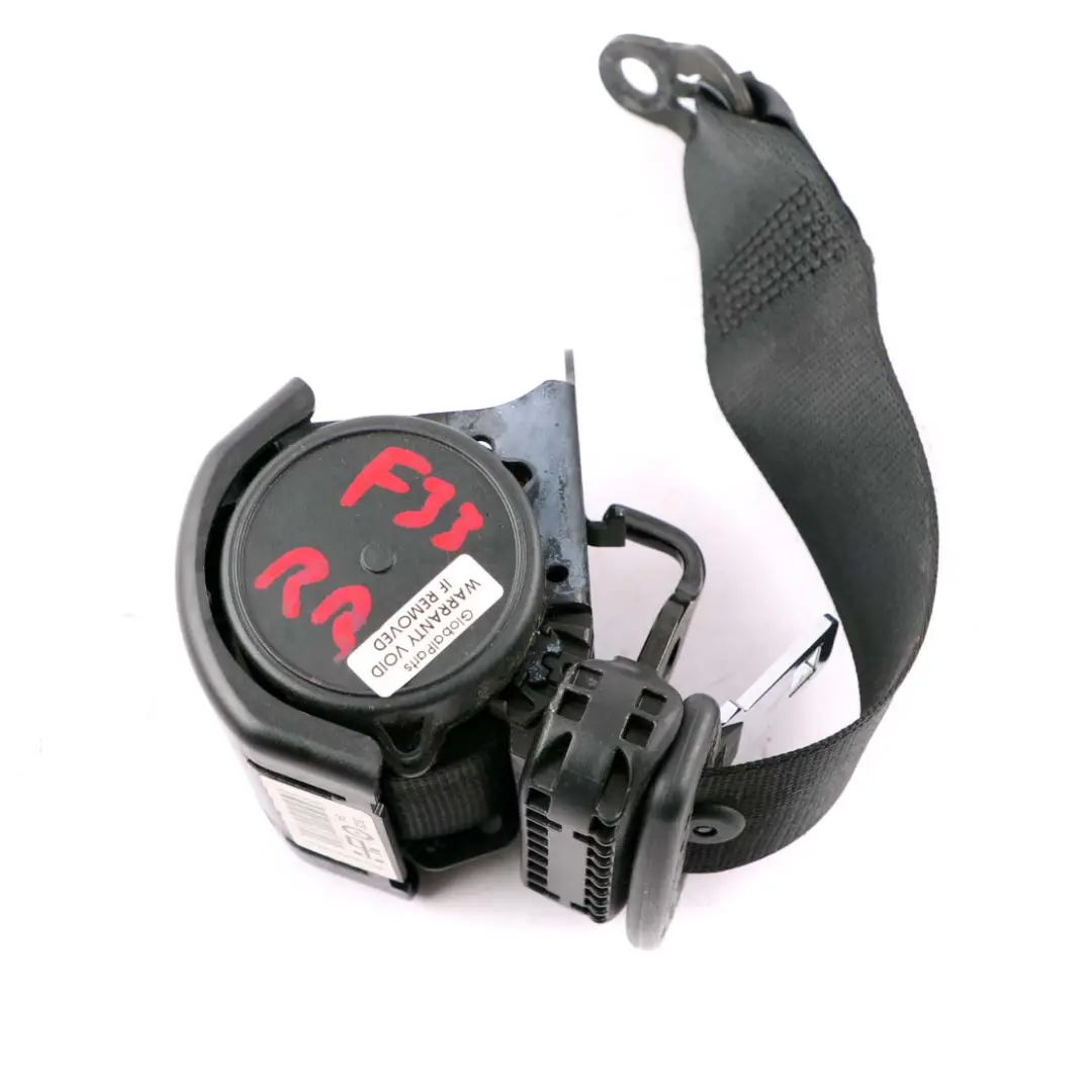 Right O/S Seat Upper Belt Seatbelt Black to BMW 4 Series F33 F83 M4 Rear with Part number 7293057 BMW 4 Series F33 F83 M4 Rear Right O/S Seat Upper Belt Seatbelt Black - SKU 7293057 - Part number 7293057