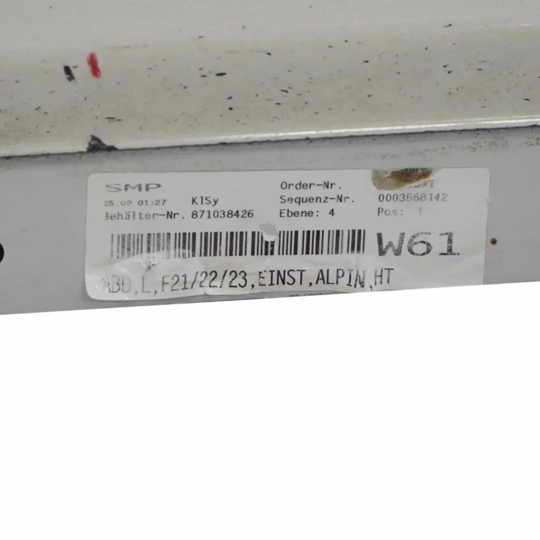 BMW F21 F22 Nakładka Listwa Próg Lewy Alpinweiss 3 - SKU 7293543-AW2 - Numer Części 7293543