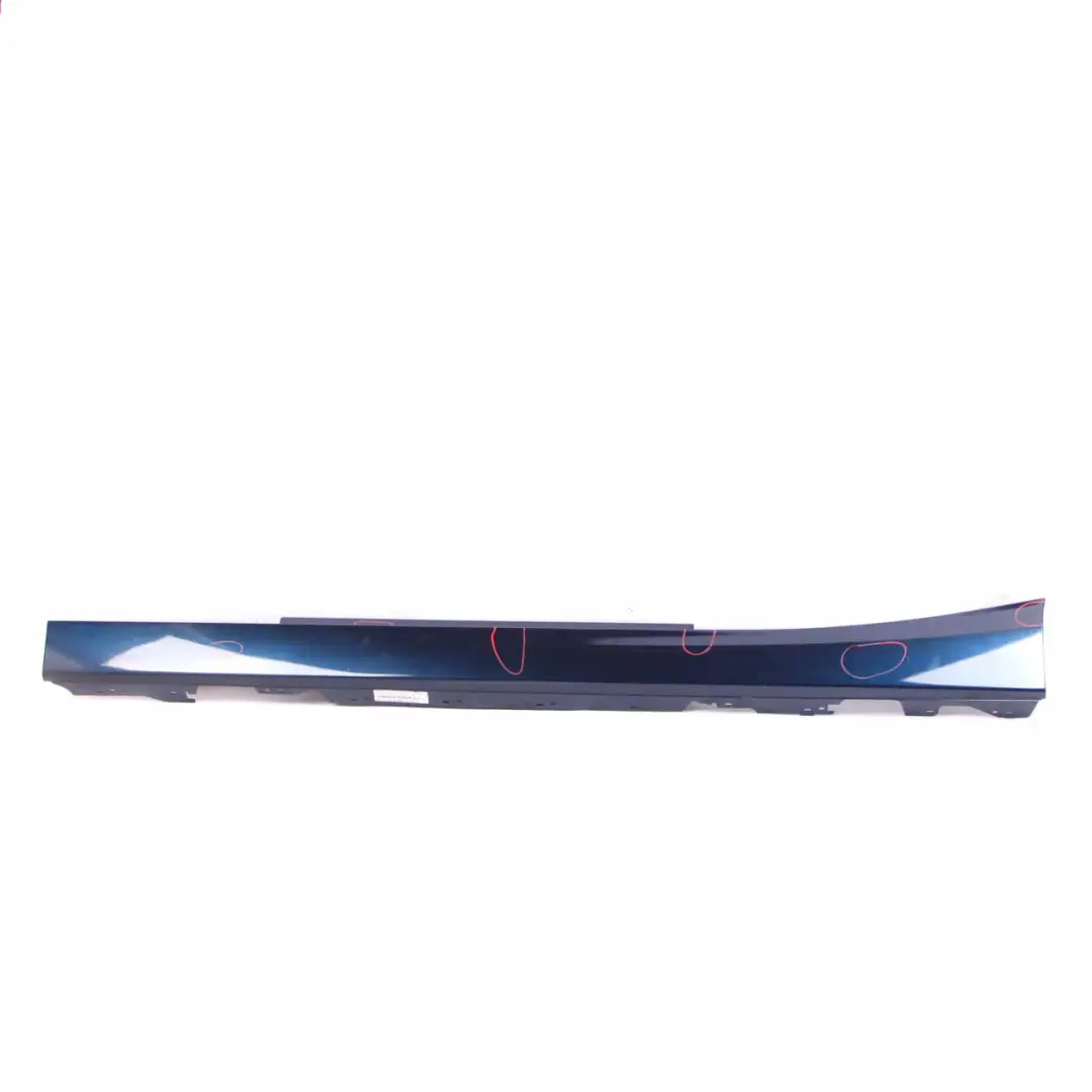 Side Skirt Left N/S Sill Strip Tiefseeblau Deep Sea Blue - A76 to BMW F21 F22 with Part number 7293543 BMW F21 F22 Side Skirt Left N/S Sill Strip Tiefseeblau Deep Sea Blue - A76 - SKU 7293543-DSB - Part number 7293543