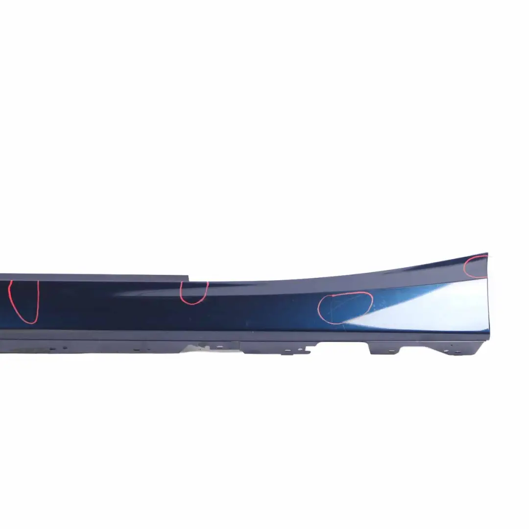 BMW F21 F22 Side Skirt Left N/S Sill Strip Tiefseeblau Deep Sea Blue - A76 - SKU 7293543-DSB - Part number 7293543