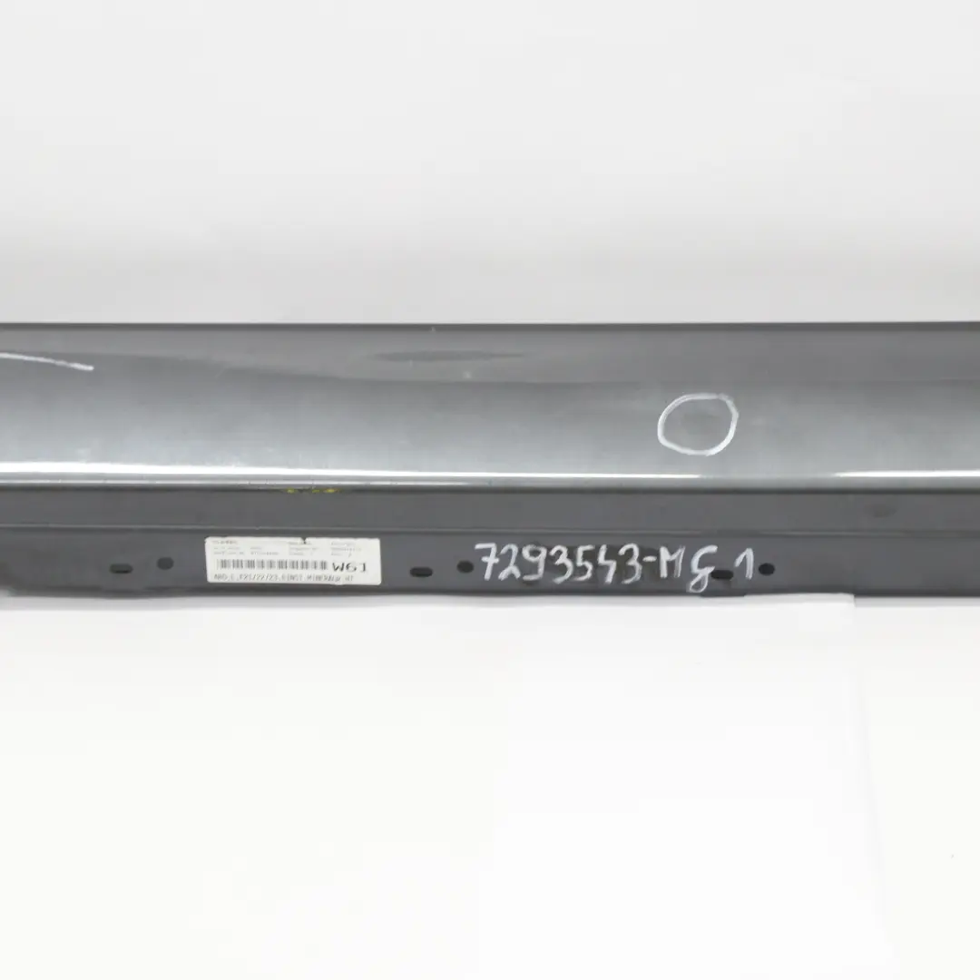 Side Skirt BMW F21 F22 Left N/S Door Sill Strip Cover Mineral Grey Metallic B39 to with Part number 7293543 Side Skirt BMW F21 F22 Left N/S Door Sill Strip Cover Mineral Grey Metallic B39 - SKU 7293543-MG1 - Part number 7293543