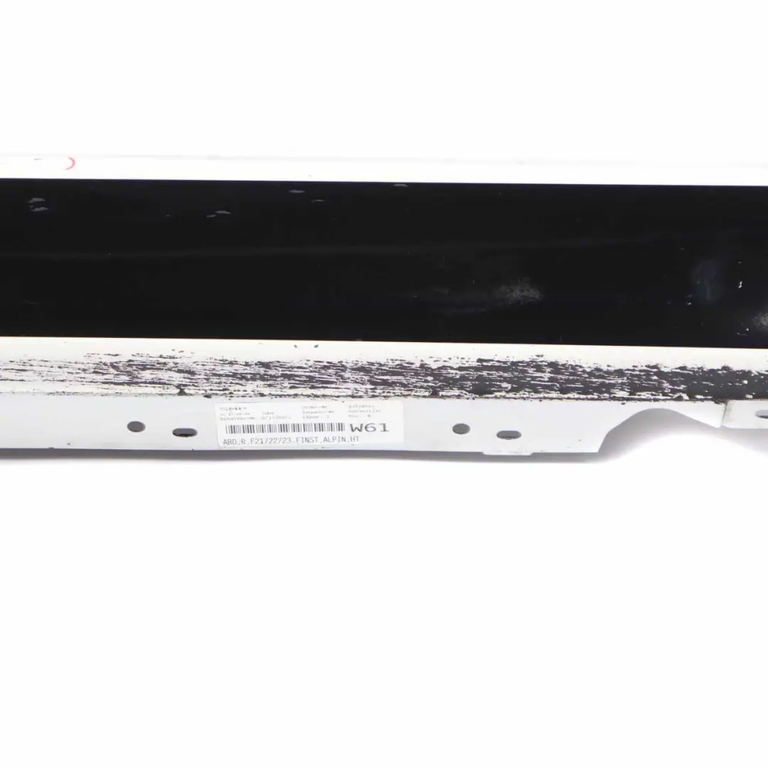 Faldon Lateral Derecho Alpinweiss 3 - 300 para BMW F21 F22 con número de pieza 7293544 BMW F21 F22 Faldon Lateral Derecho Alpinweiss 3 - 300 - SKU 7293544-AW - Número de pieza 7293544