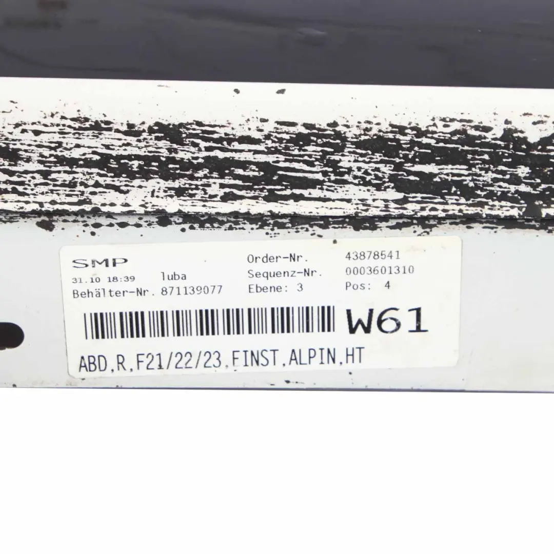 BMW F21 F22 Schwellerleiste Schweller Rechts Alpinweiss Alpine White - 300 - SKU 7293544-AW - Teilenummer 7293544