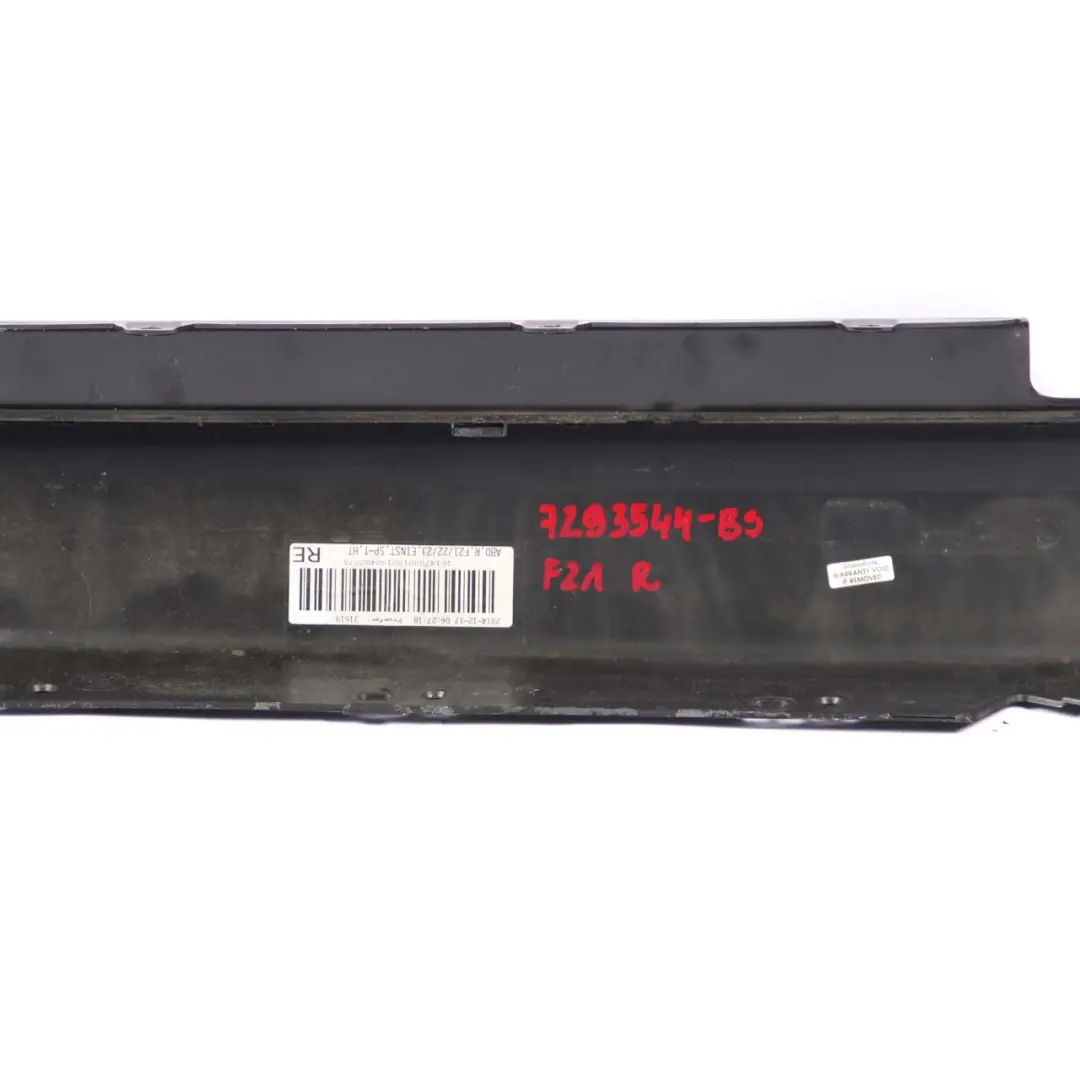 BMW 1 2 F21 F22 F23 Sill Strip Side Skirt Right O/S Black Sapphire - 475 - SKU 7293544-BS - Part number 7293544