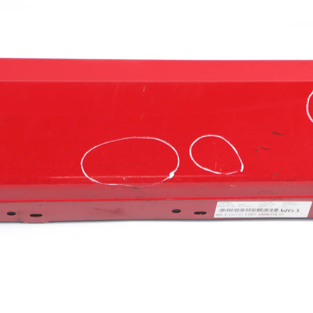 Sill Strip Side Skirt Right O/S Karmesinrot Crimson Red A61 to BMW F21 F22 F23 with Part number 7293544 BMW F21 F22 F23 Sill Strip Side Skirt Right O/S Karmesinrot Crimson Red A61 - SKU 7293544-KAR - Part number 7293544