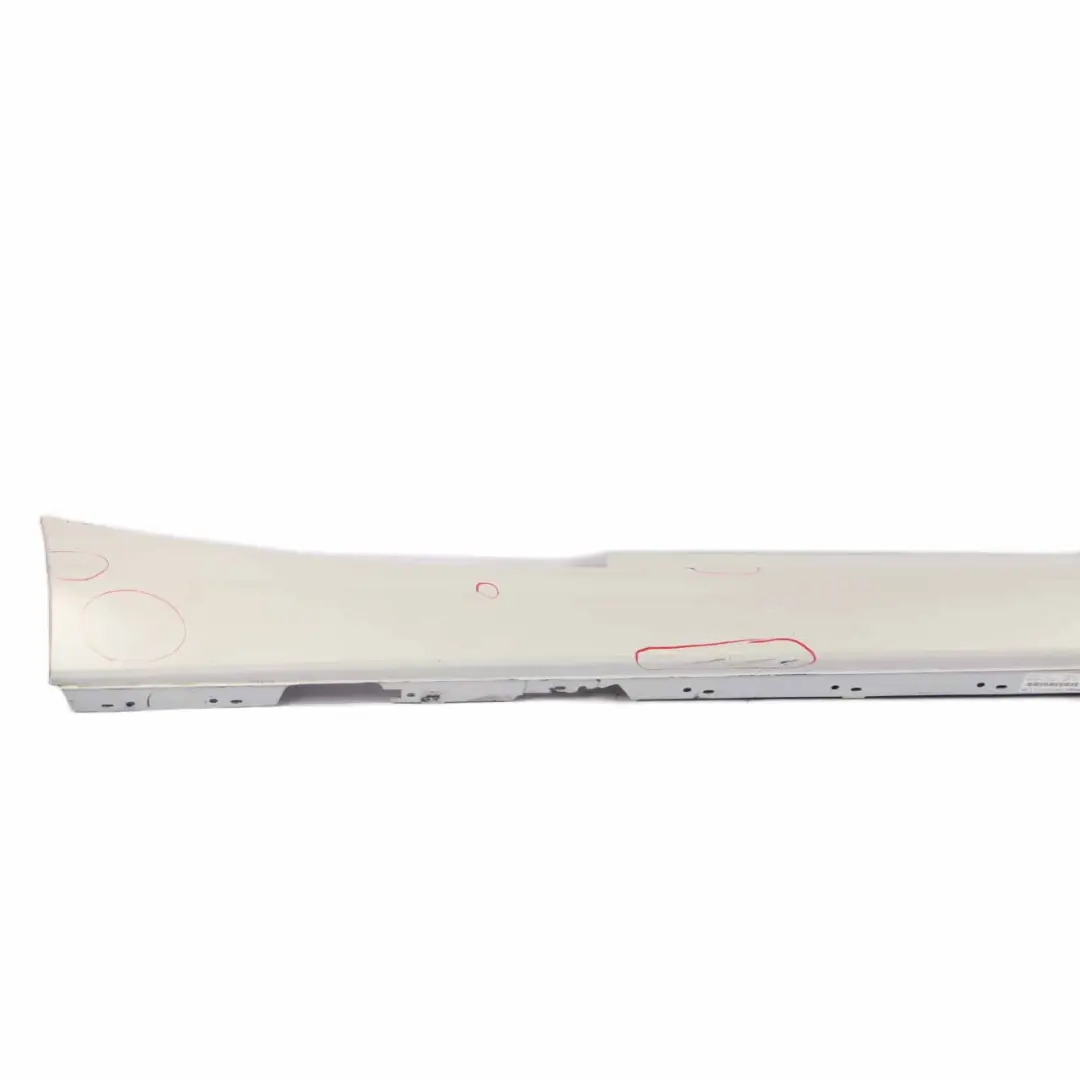 Side Skirt Right O/S Sill Strip Mineralweiss Mineral White - A96 to BMW F21 F22 with Part number 7293544 BMW F21 F22 Side Skirt Right O/S Sill Strip Mineralweiss Mineral White - A96 - SKU 7293544-MW - Part number 7293544