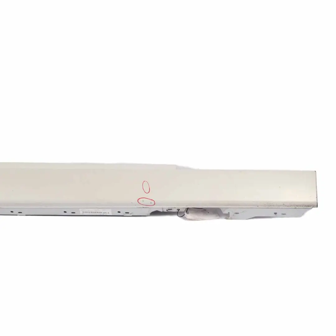Side Skirt Right O/S Sill Strip Mineralweiss Mineral White - A96 to BMW F21 F22 with Part number 7293544 BMW F21 F22 Side Skirt Right O/S Sill Strip Mineralweiss Mineral White - A96 - SKU 7293544-MW - Part number 7293544