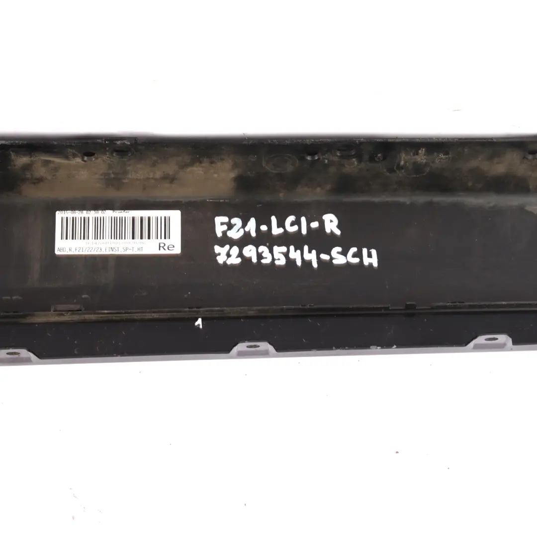 BMW F21 F22 F23 Sill Strip Side Skirt Right O/S Schwarz 2 Black - 668 - SKU 7293544-SCH - Part number 7293544