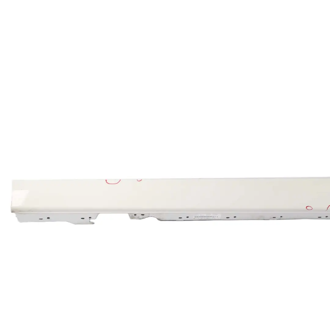 Sill Strip Side Skirt Left N/S Alpinweiss Alpine White - 300 to BMW F20 with Part number 7293553 BMW F20 Sill Strip Side Skirt Left N/S Alpinweiss Alpine White - 300 - SKU 7293553-AW - Part number 7293553