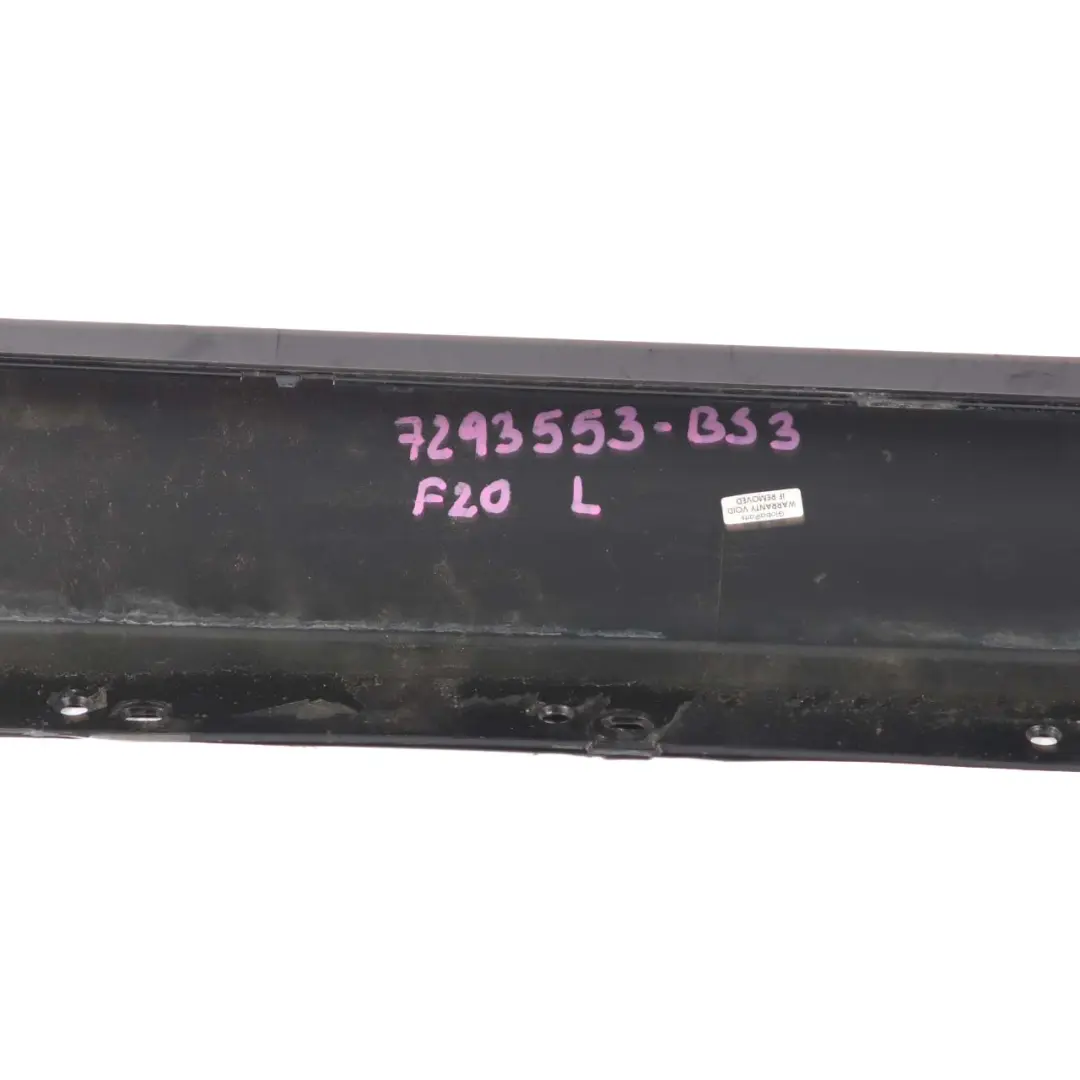 Left N/S Sill Strip Side Skirt Black Sapphire Metallic - 475 to BMW F20 with Part number 7293553 BMW F20 Left N/S Sill Strip Side Skirt Black Sapphire Metallic - 475 - SKU 7293553-BS3 - Part number 7293553
