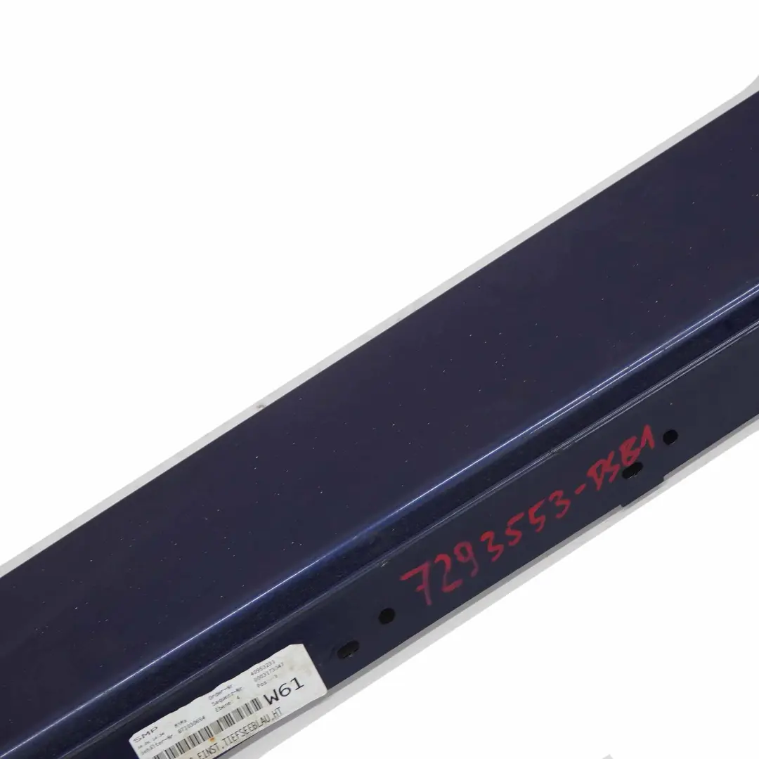 Schwellerleiste Schweller Links Tiefseeblau Blau Metallic - A76 für BMW F20 mit Teilenummer 7293553 BMW F20 Schwellerleiste Schweller Links Tiefseeblau Blau Metallic - A76 - SKU 7293553-DSB1 - Teilenummer 7293553