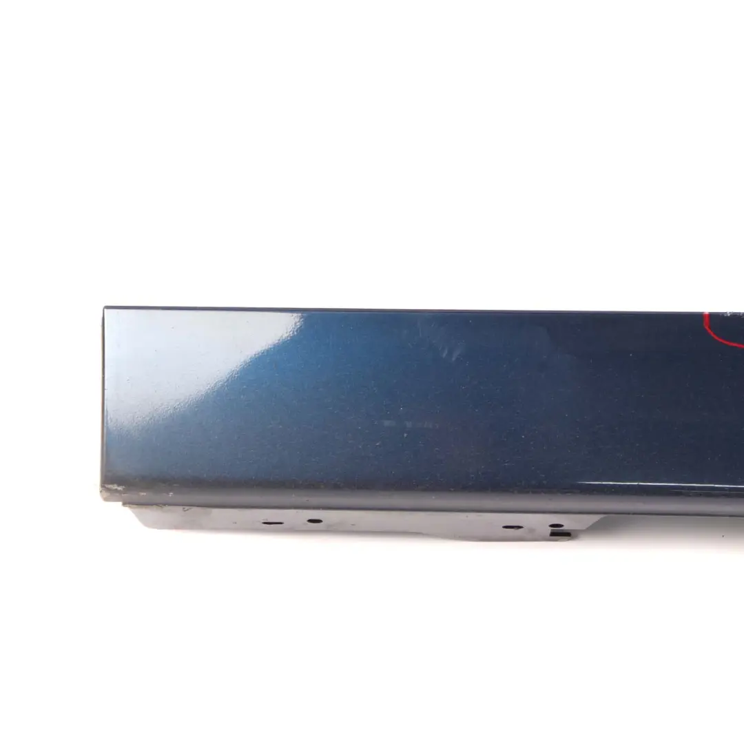 BMW 1 F20 Sill Strip Side Skirt Left N/S Tiefseeblau Deep Sea Blue - A76 - SKU 7293553-DSB - Part number 7293553