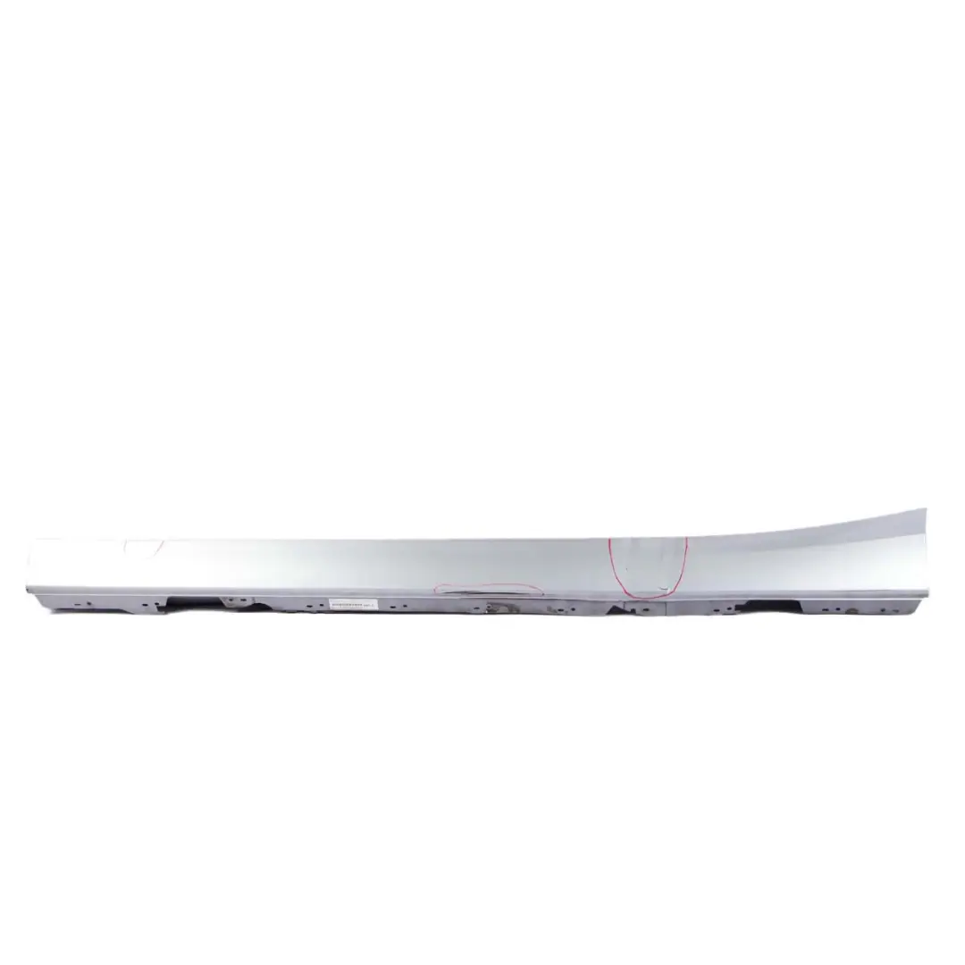 BMW 1 F20 Sill Strip Side Skirt Left N/S Glaciersilber Silver Metallic - A83 - SKU 7293553-GSB - Part number 7293553