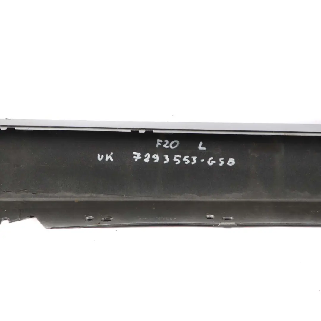 BMW 1 F20 Sill Strip Side Skirt Left N/S Glaciersilber Silver Metallic - A83 - SKU 7293553-GSB - Part number 7293553